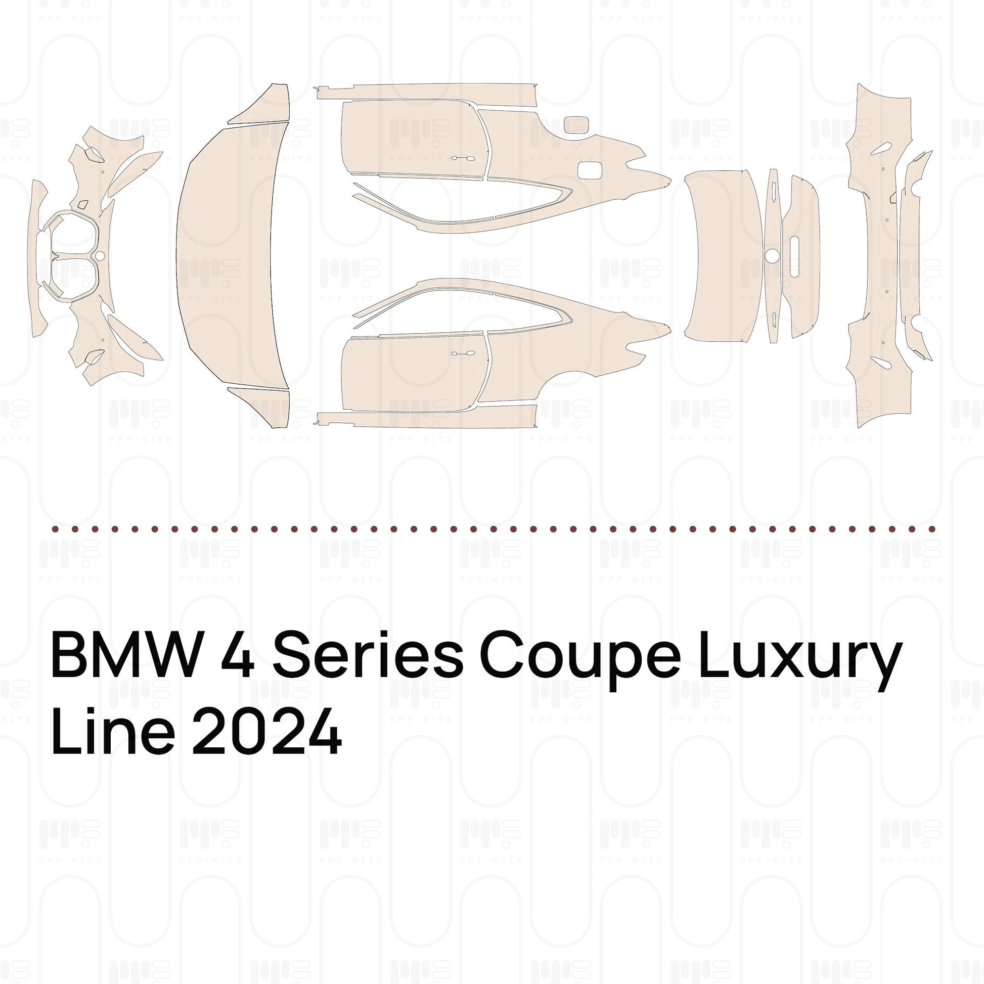 Pre-CutPPFBMW4SeriesCoupeLuxuryLine2024