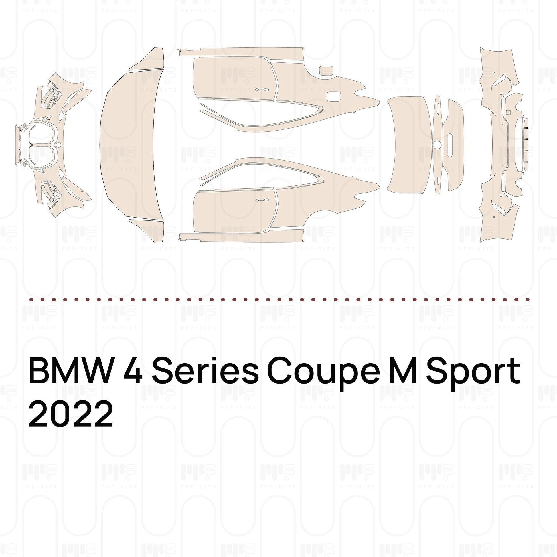 Pre-CutPPFBMW4SeriesCoupeMSport2022