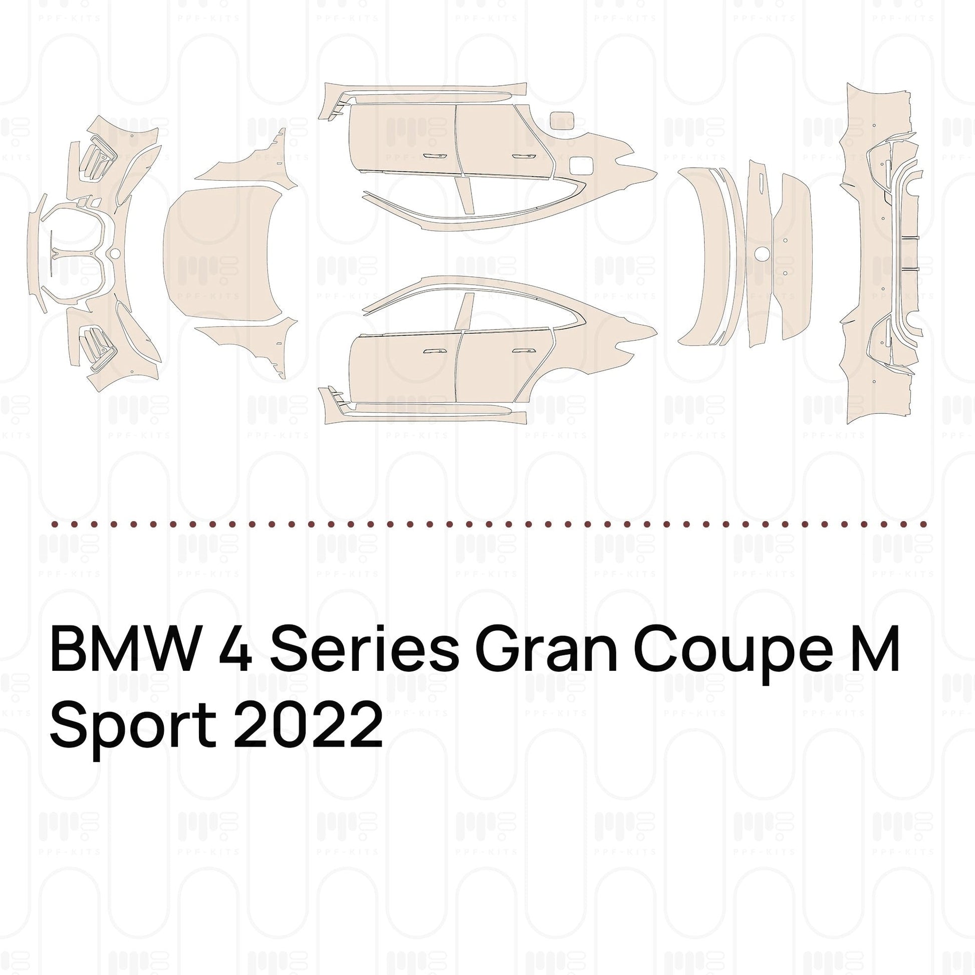 Pre-CutPPFBMW4SeriesGranCoupeMSport2022