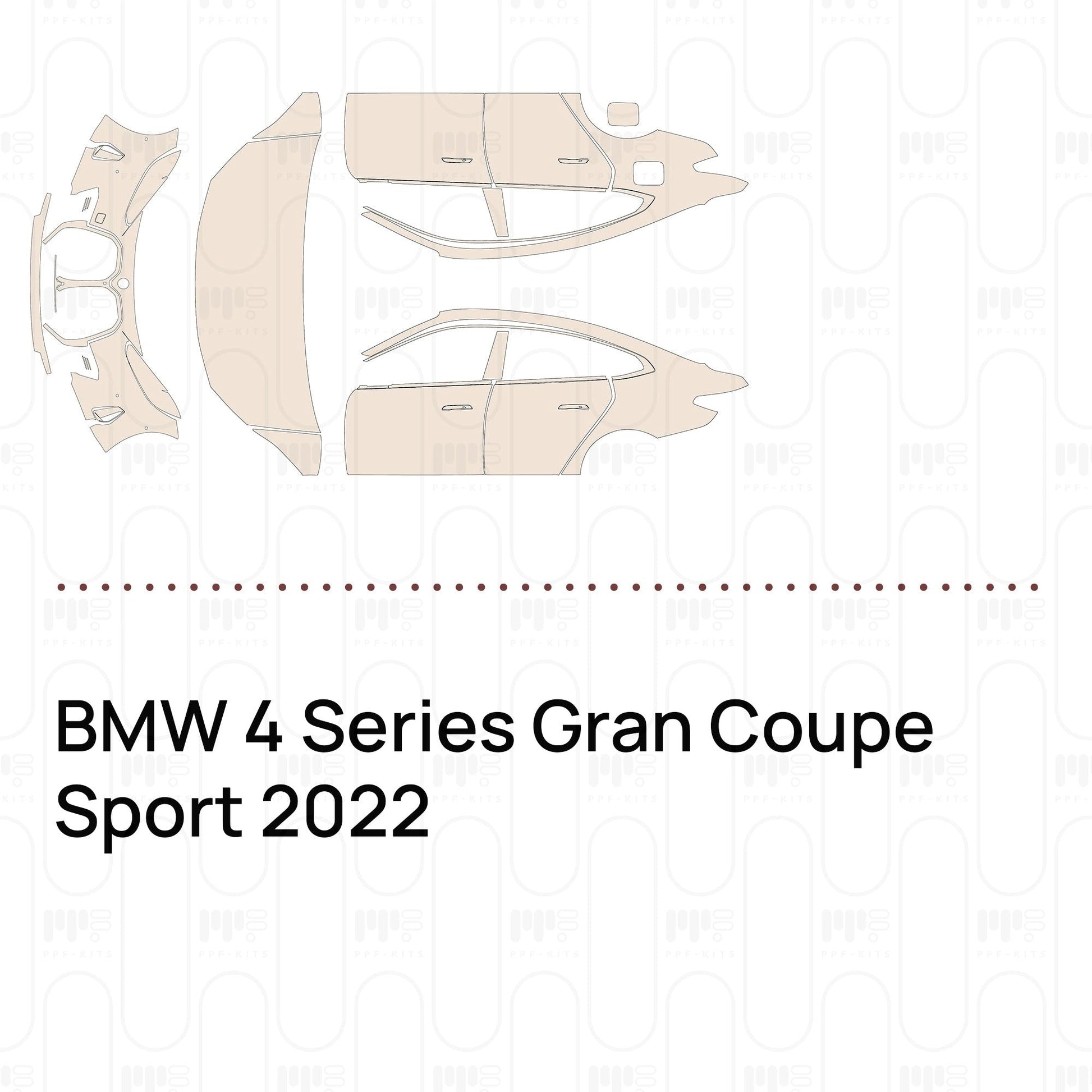 Pre-CutPPFBMW4SeriesGranCoupeSport2022