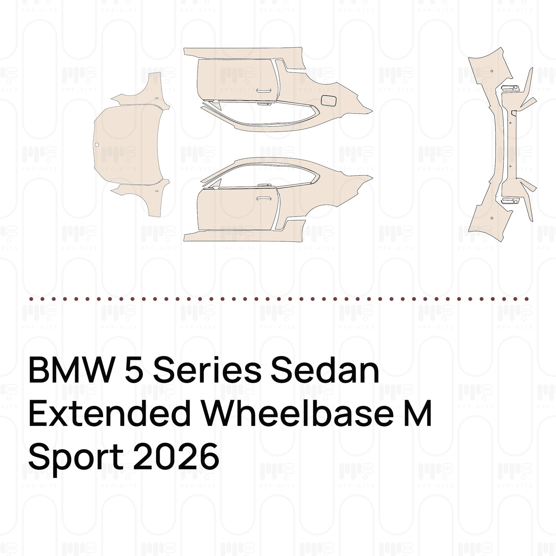 Pre-CutPPFBMW5SeriesSedanExtendedWheelbaseMSport2026