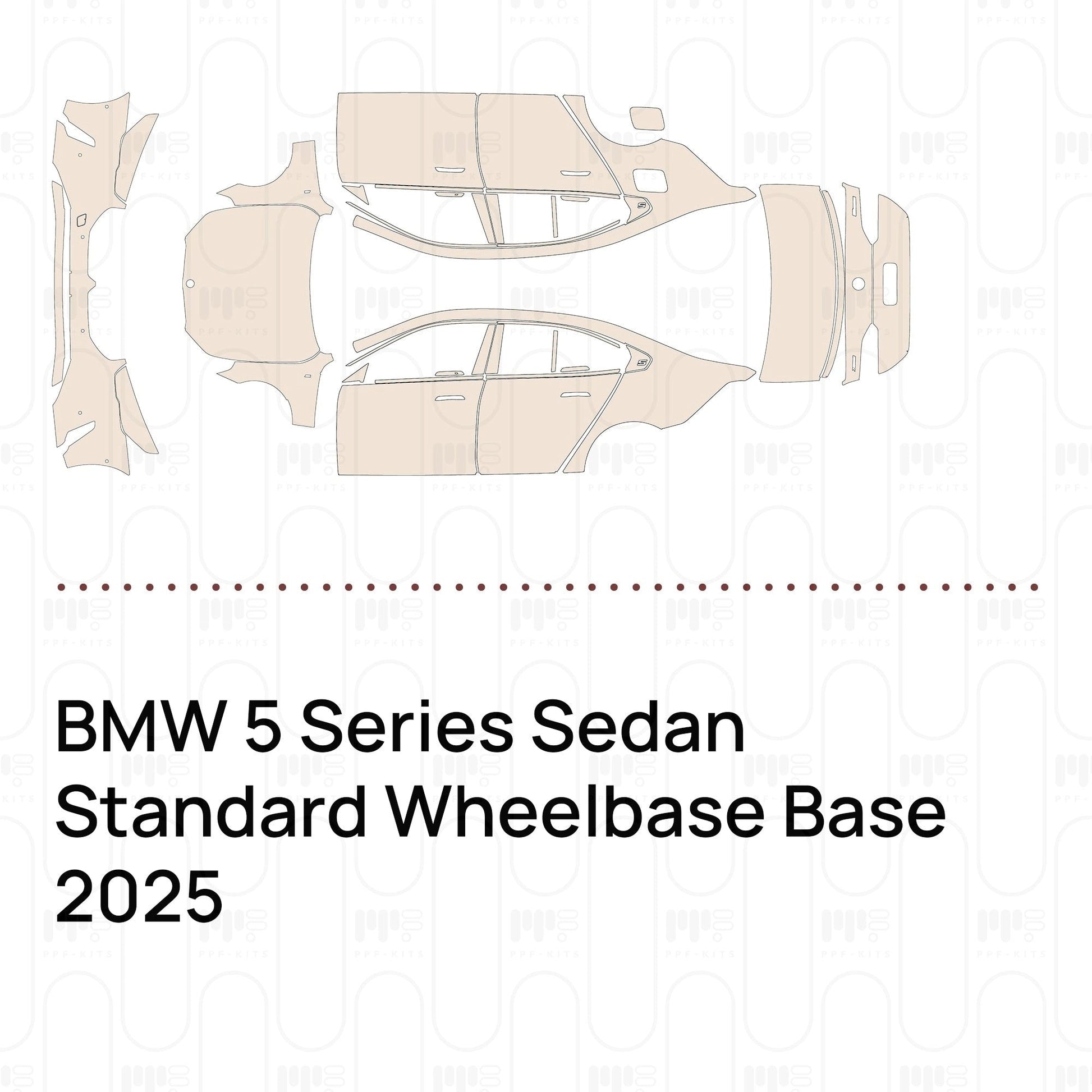 Pre-CutPPFBMW5SeriesSedanStandardWheelbaseBase2025