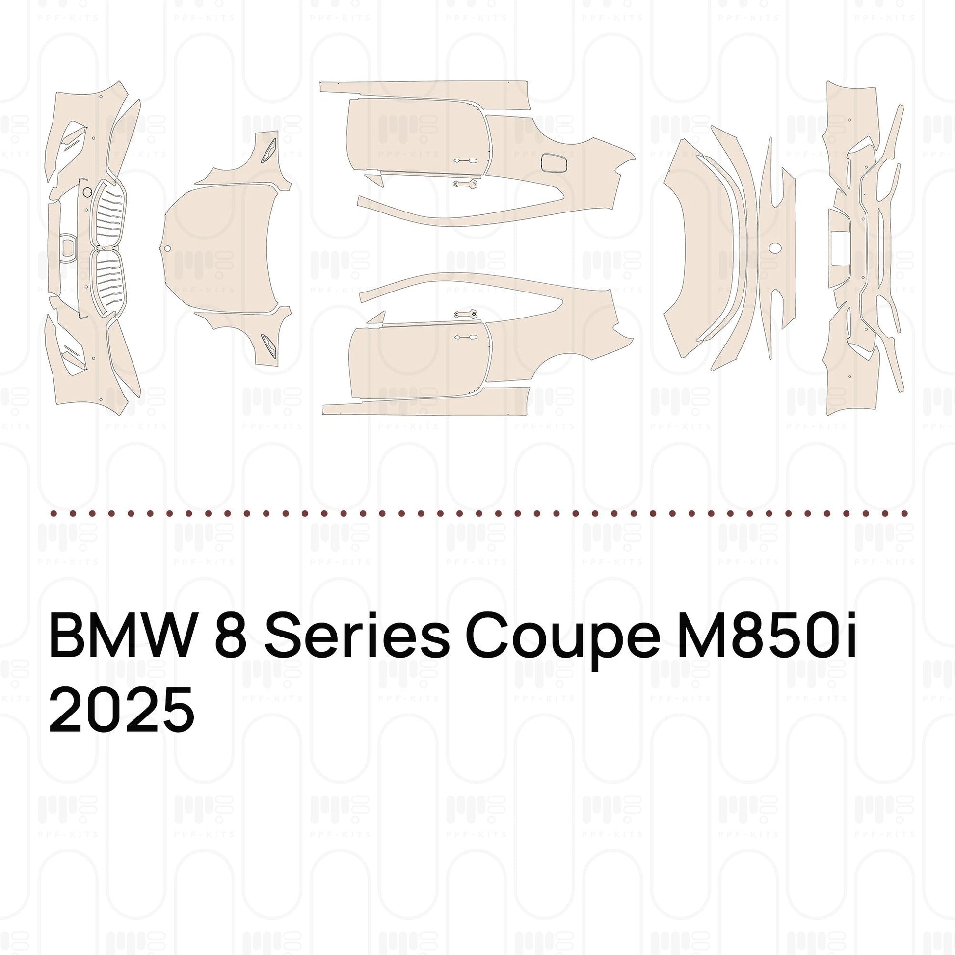 Pre-CutPPFBMW8SeriesCoupeM850i2025