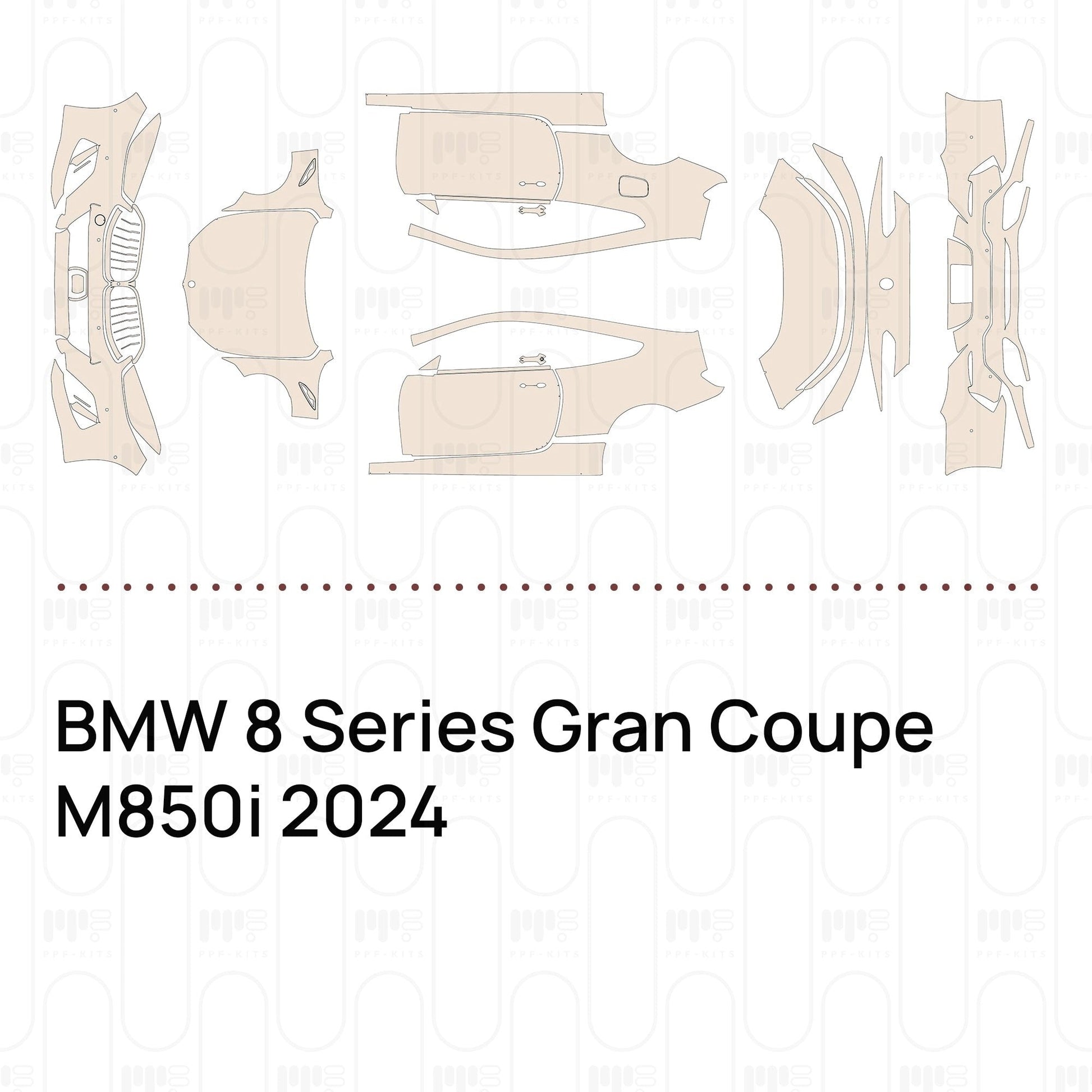Pre-CutPPFBMW8SeriesGranCoupeM850i2024