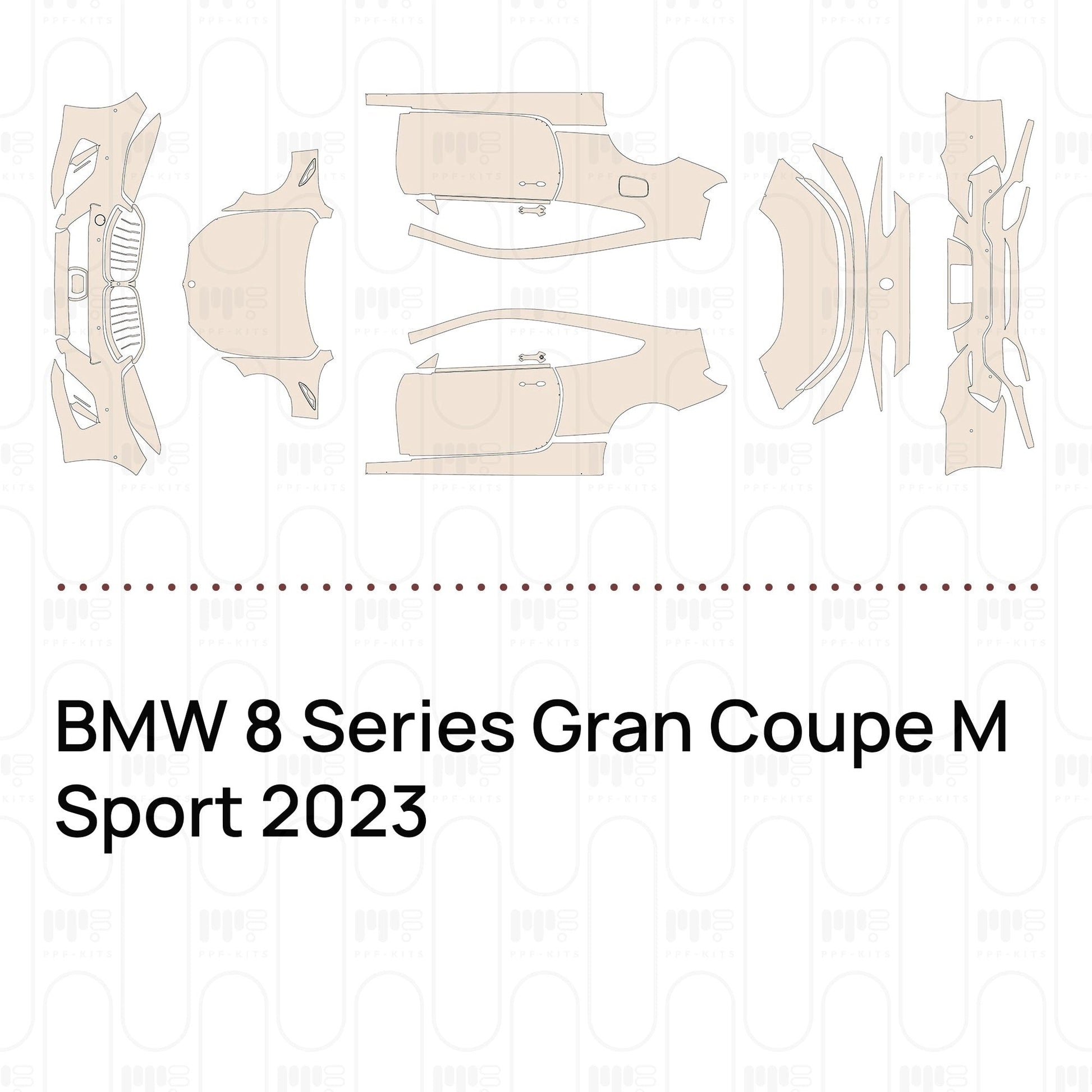Pre-CutPPFBMW8SeriesGranCoupeMSport2023