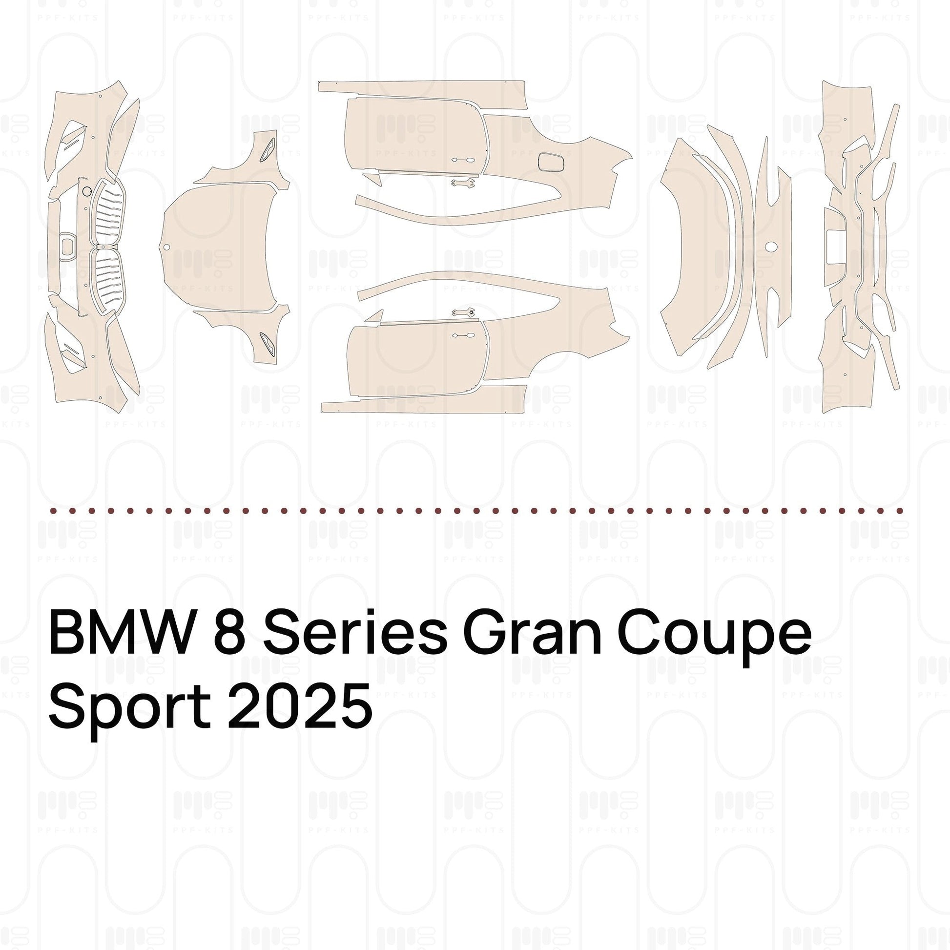 Pre-CutPPFBMW8SeriesGranCoupeSport2025