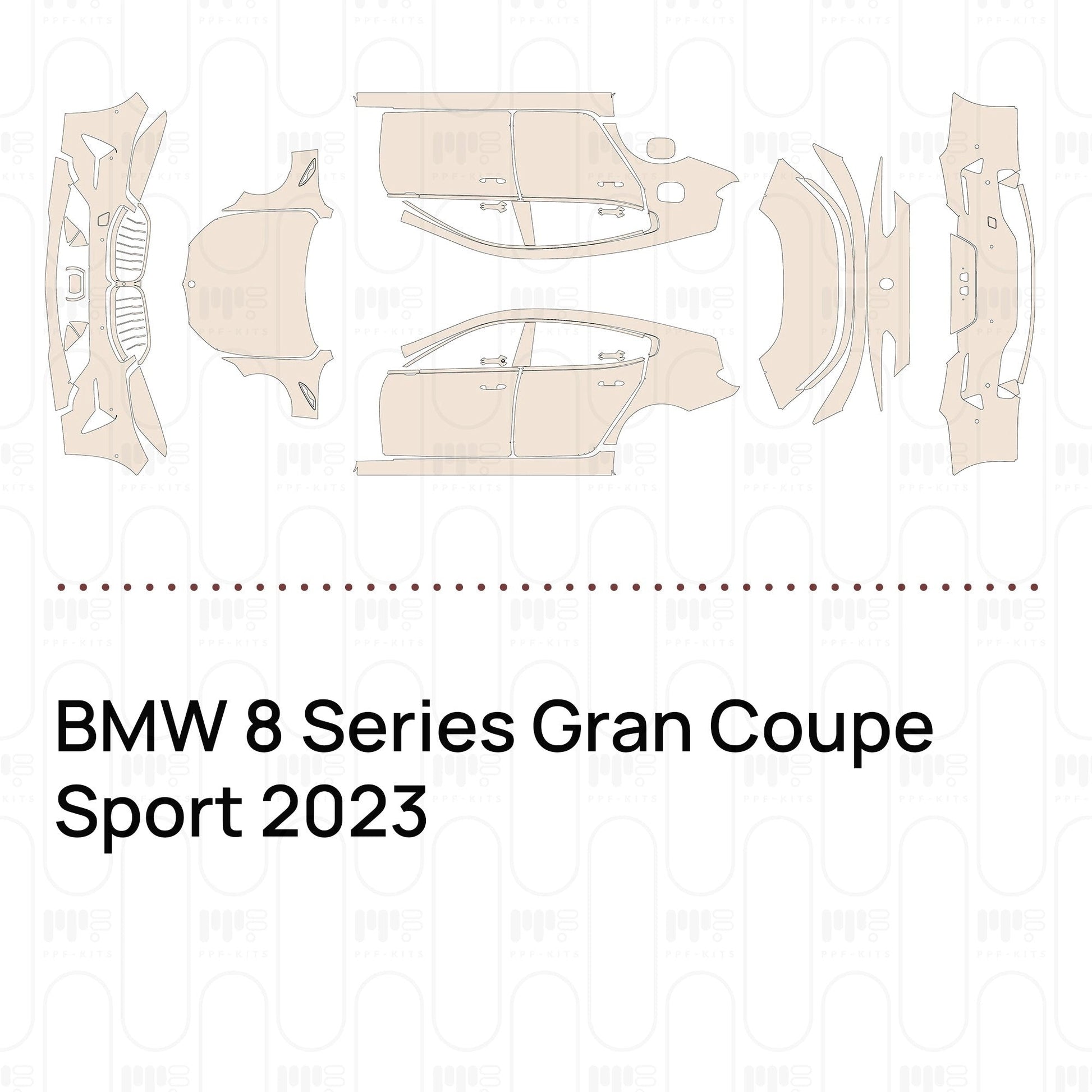 Pre-CutPPFBMW8SeriesGranCoupeSport2023