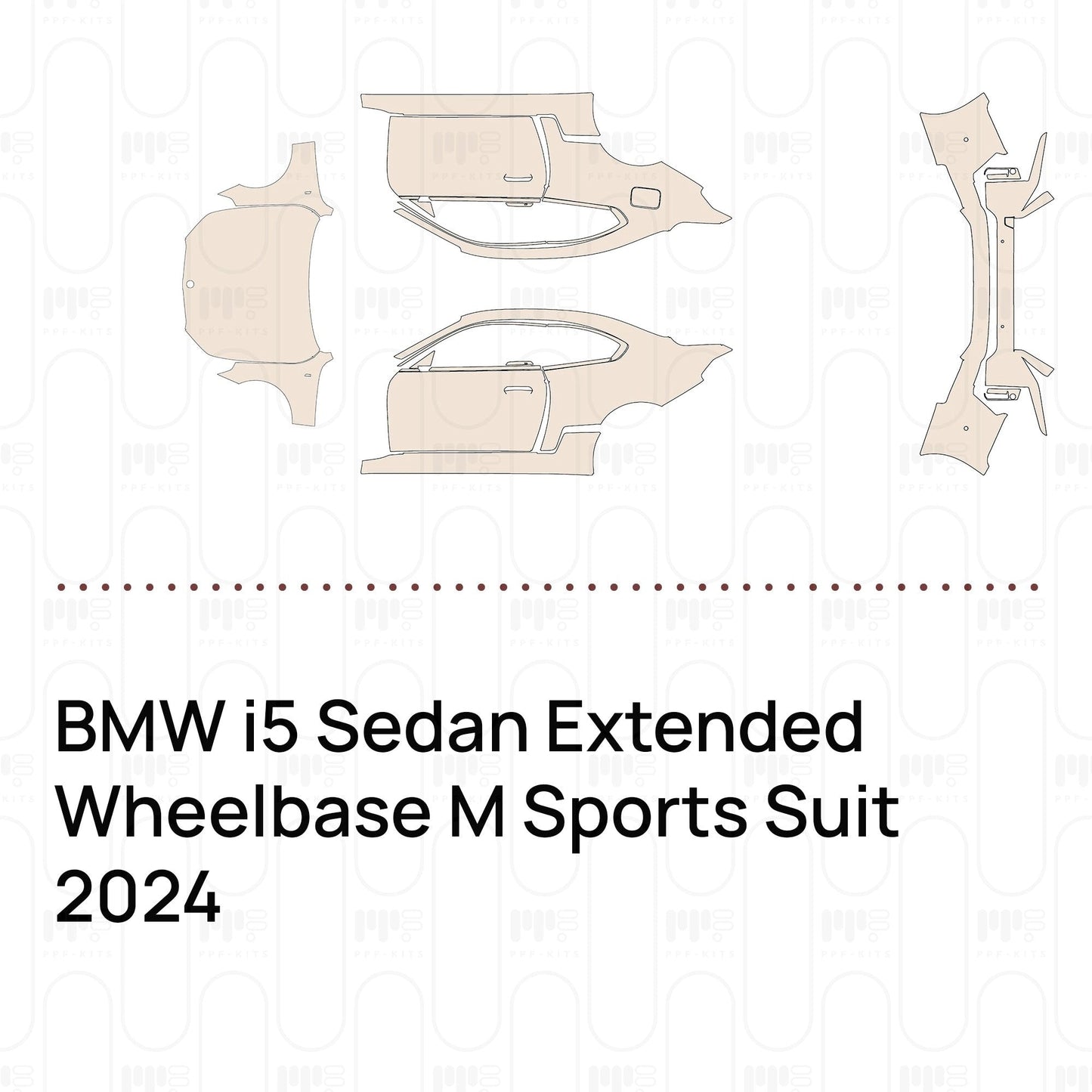 Pre-CutPPFBMWi5SedanExtendedWheelbaseMSportsSuit2024