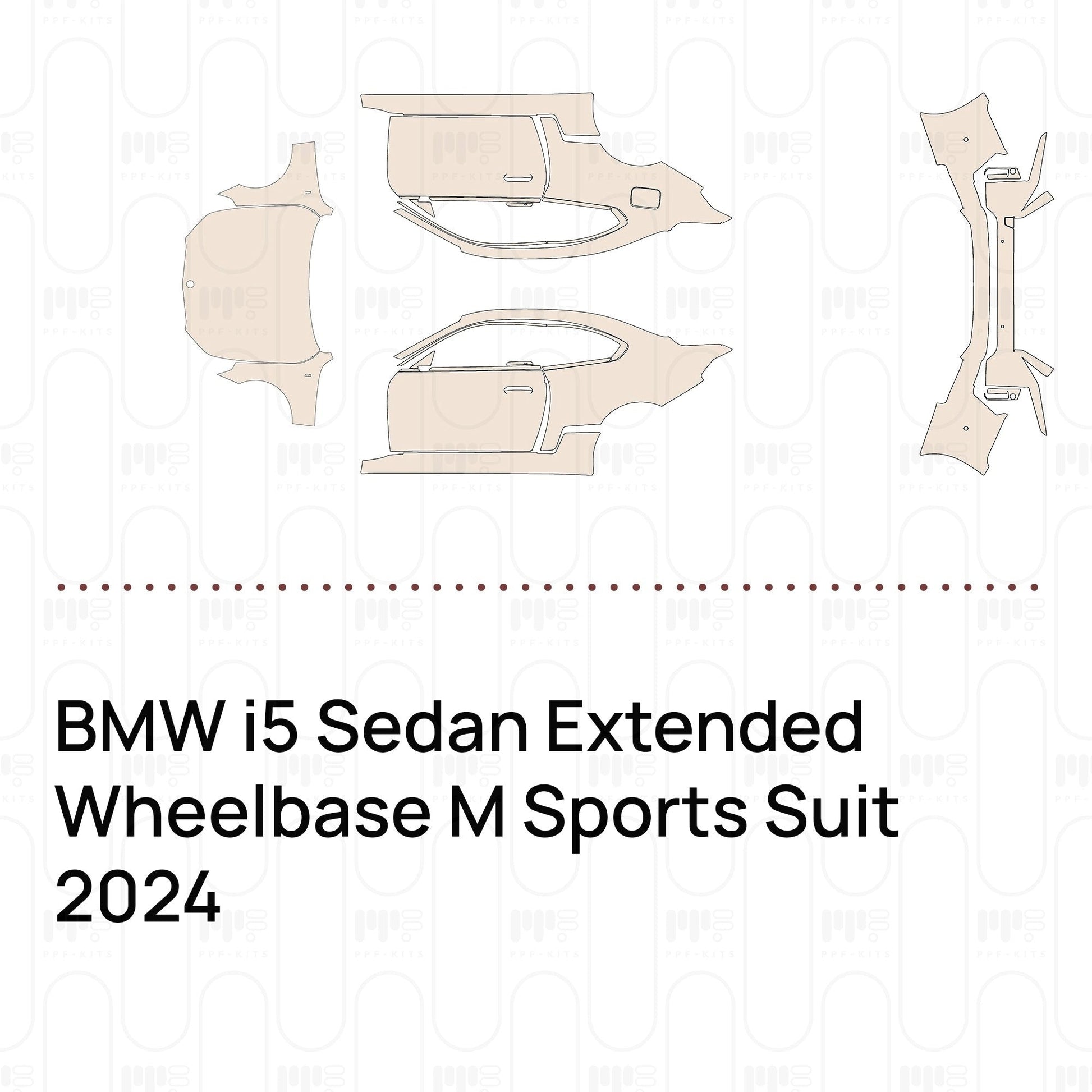 Pre-CutPPFBMWi5SedanExtendedWheelbaseMSportsSuit2024