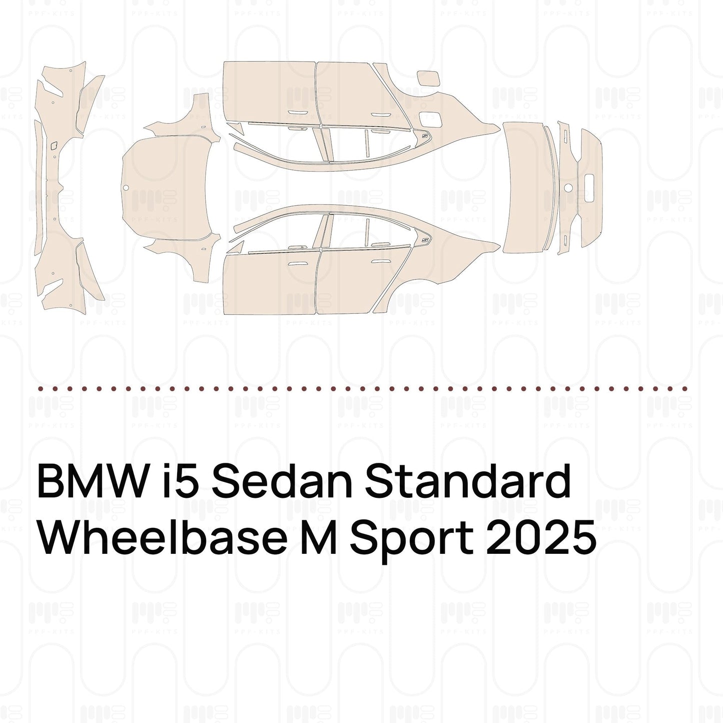 Pre-CutPPFBMWi5SedanStandardWheelbaseMSport2025