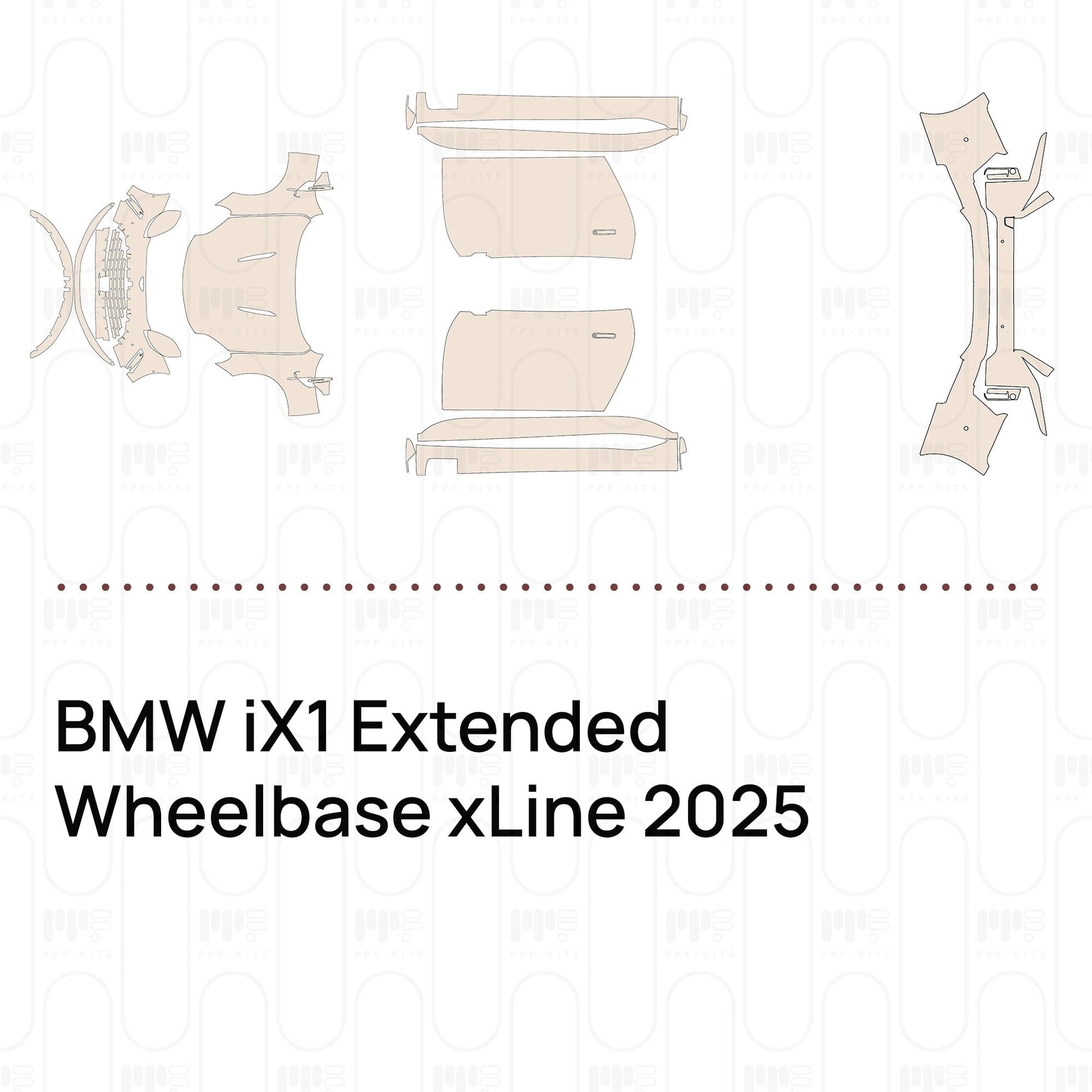 Pre-CutPPFBMWiX1ExtendedWheelbasexLine2025