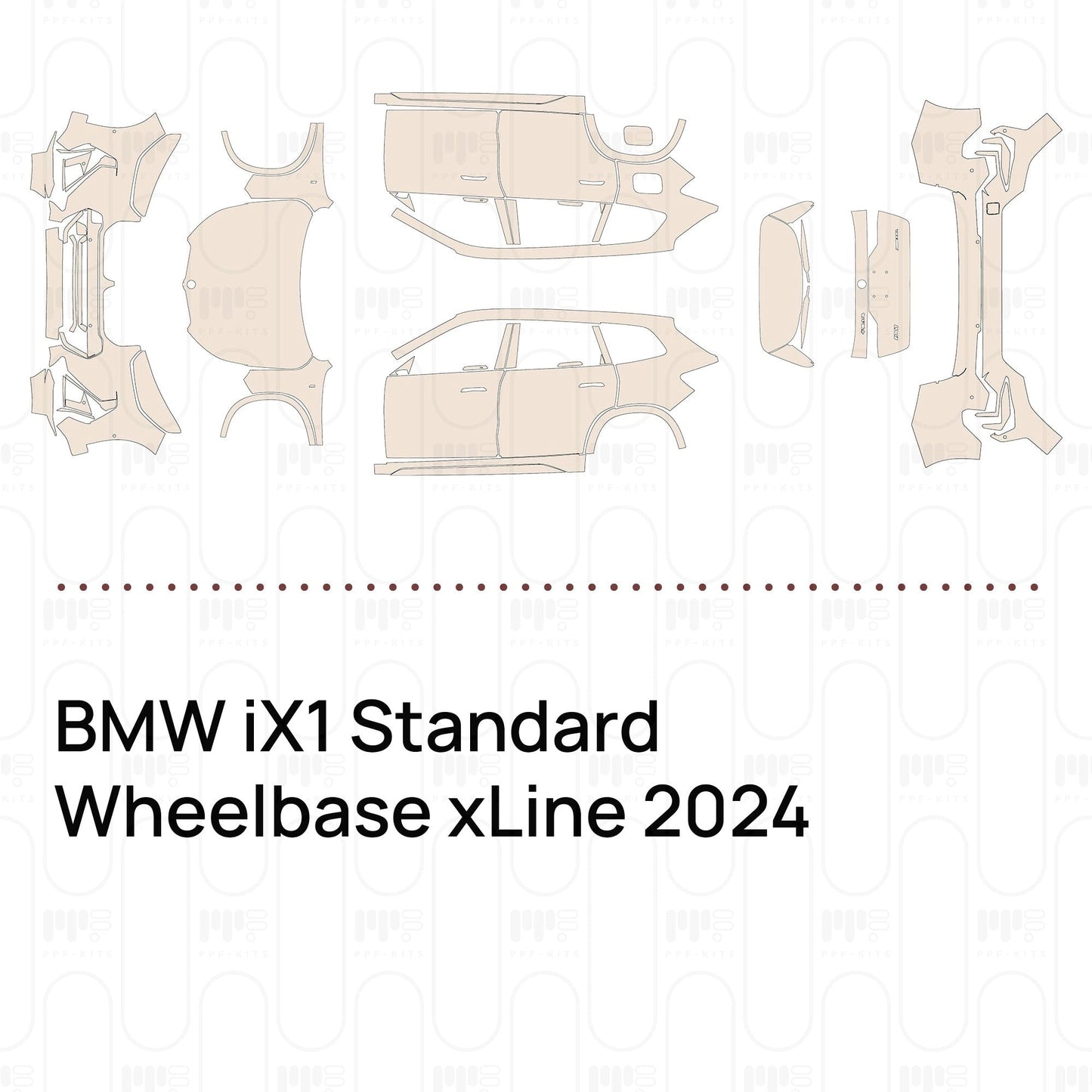 Pre-CutPPFBMWiX1StandardWheelbasexLine2024
