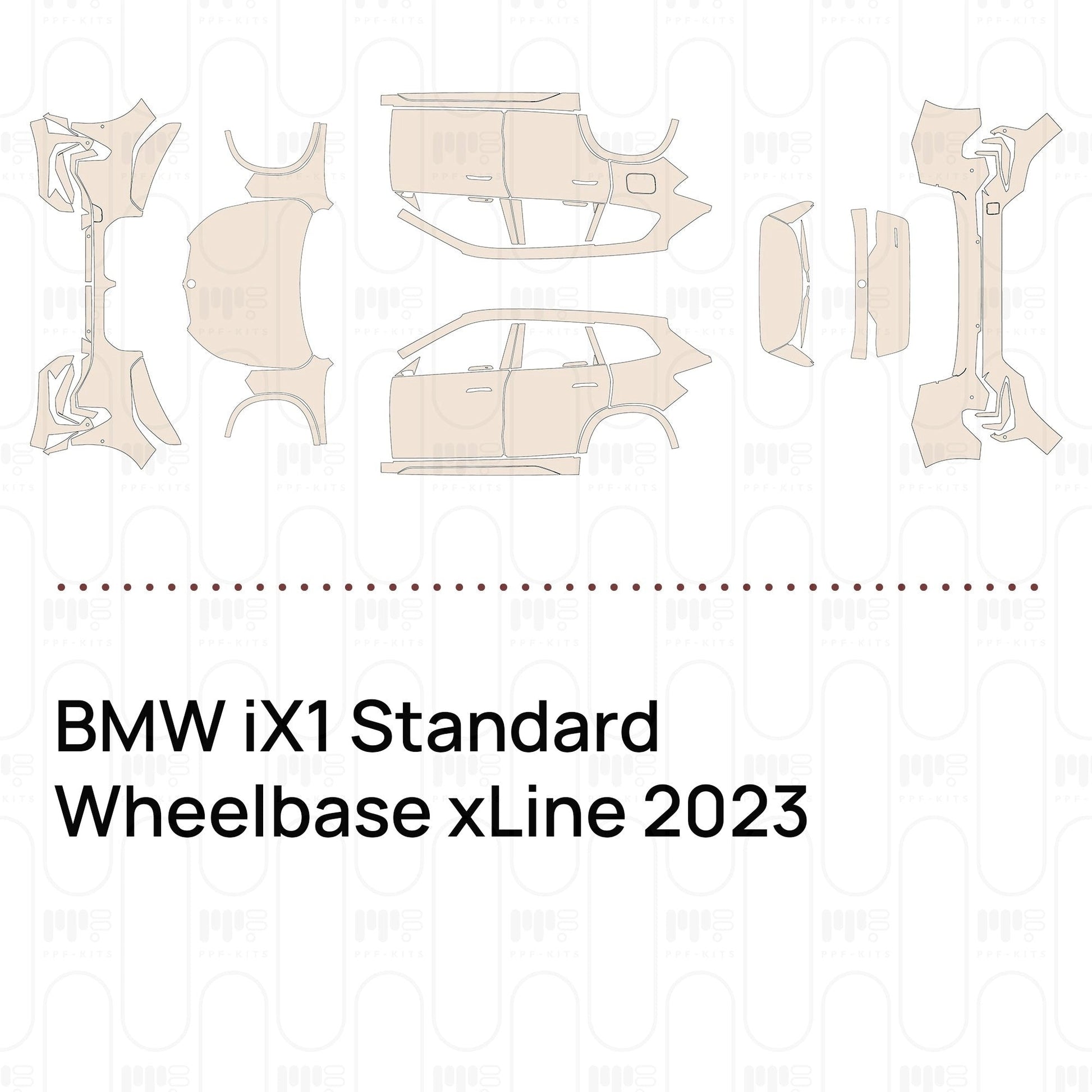 Pre-CutPPFBMWiX1StandardWheelbasexLine2023