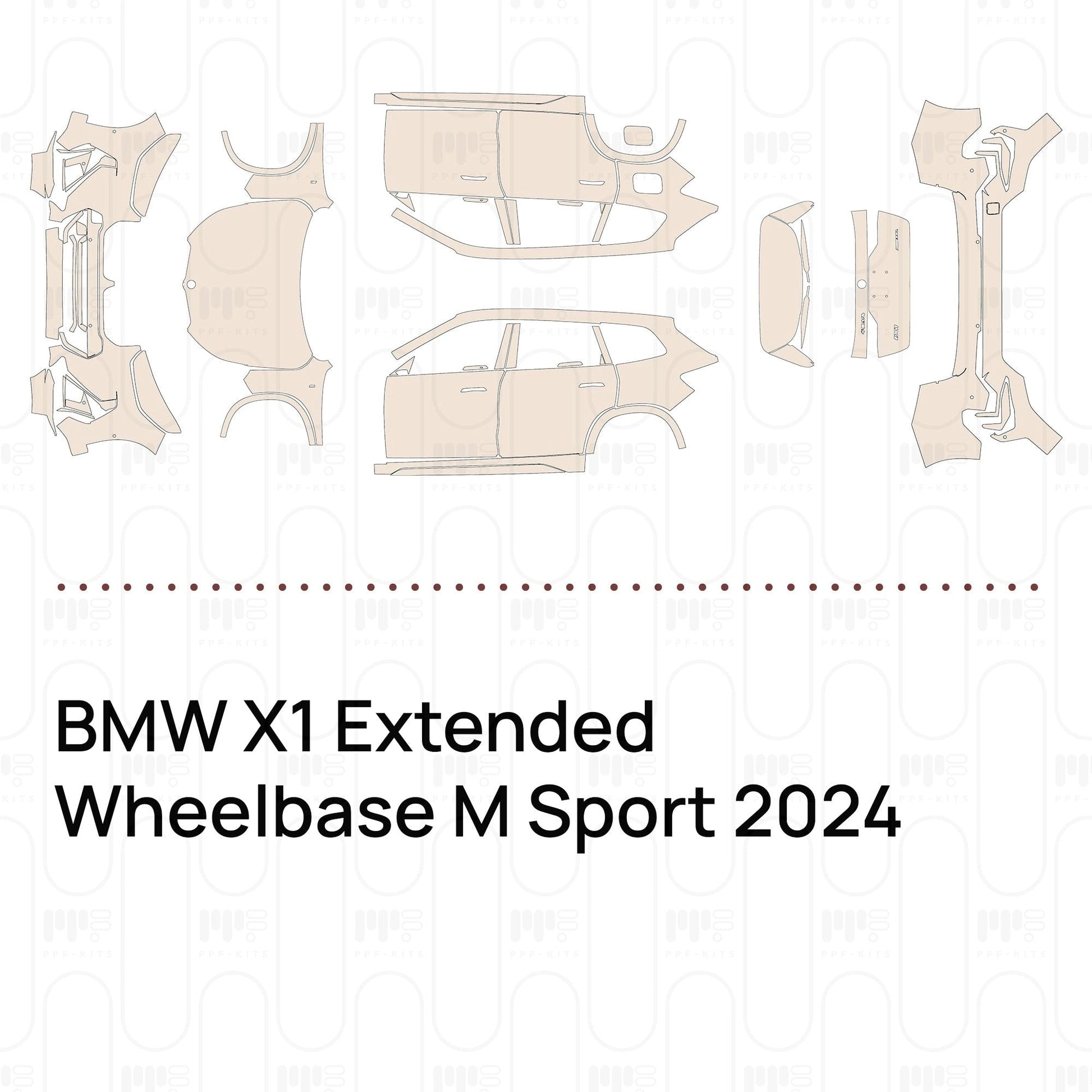 Pre-CutPPFBMWX1ExtendedWheelbaseMSport2024
