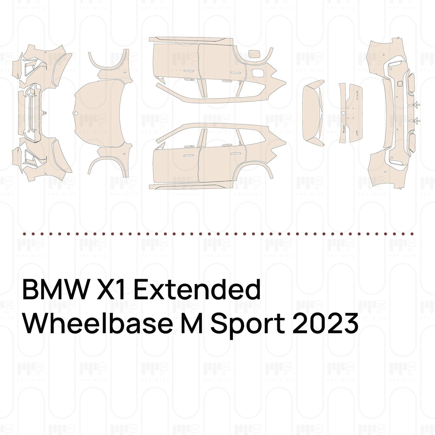 Pre-CutPPFBMWX1ExtendedWheelbaseMSport2023