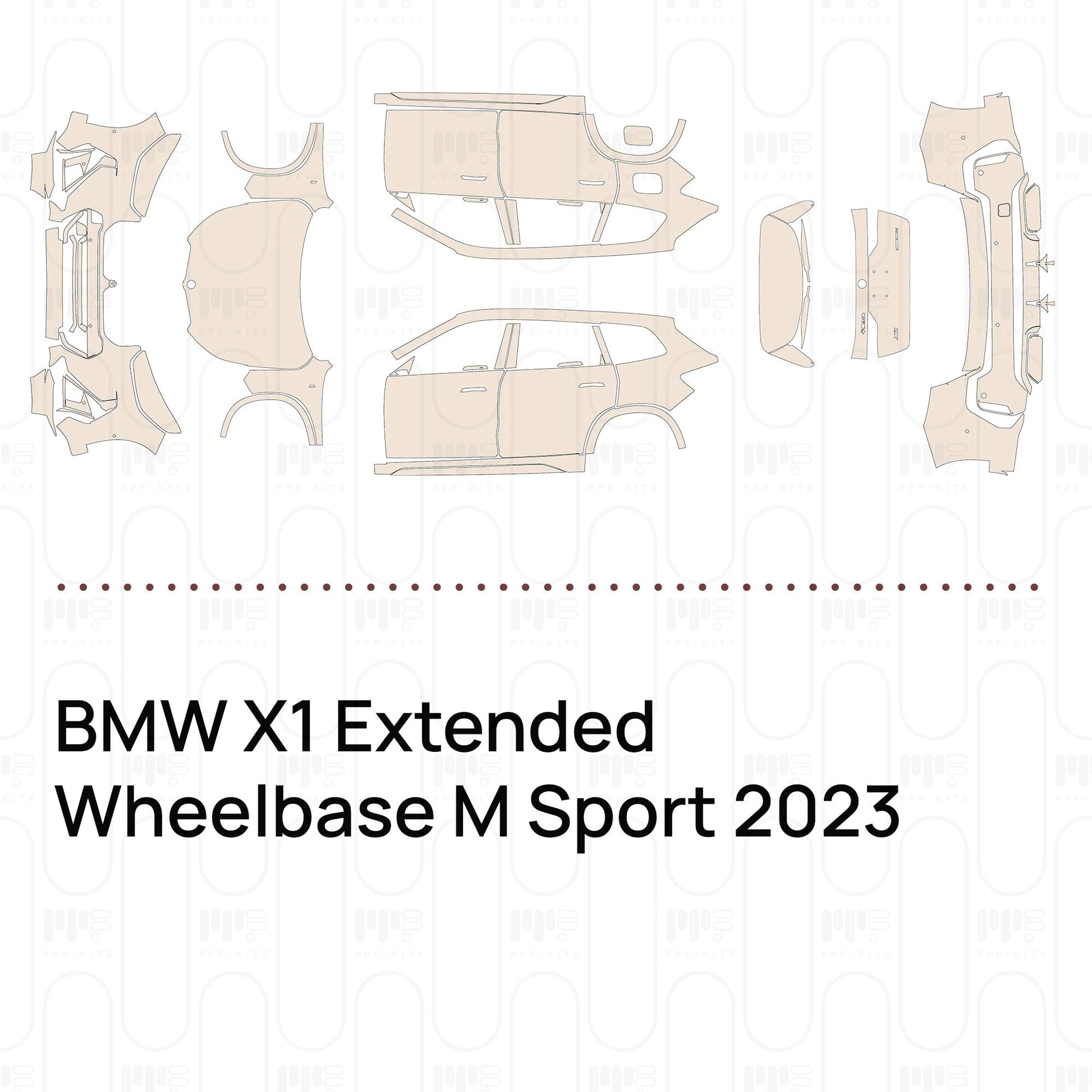 Pre-CutPPFBMWX1ExtendedWheelbaseMSport2023