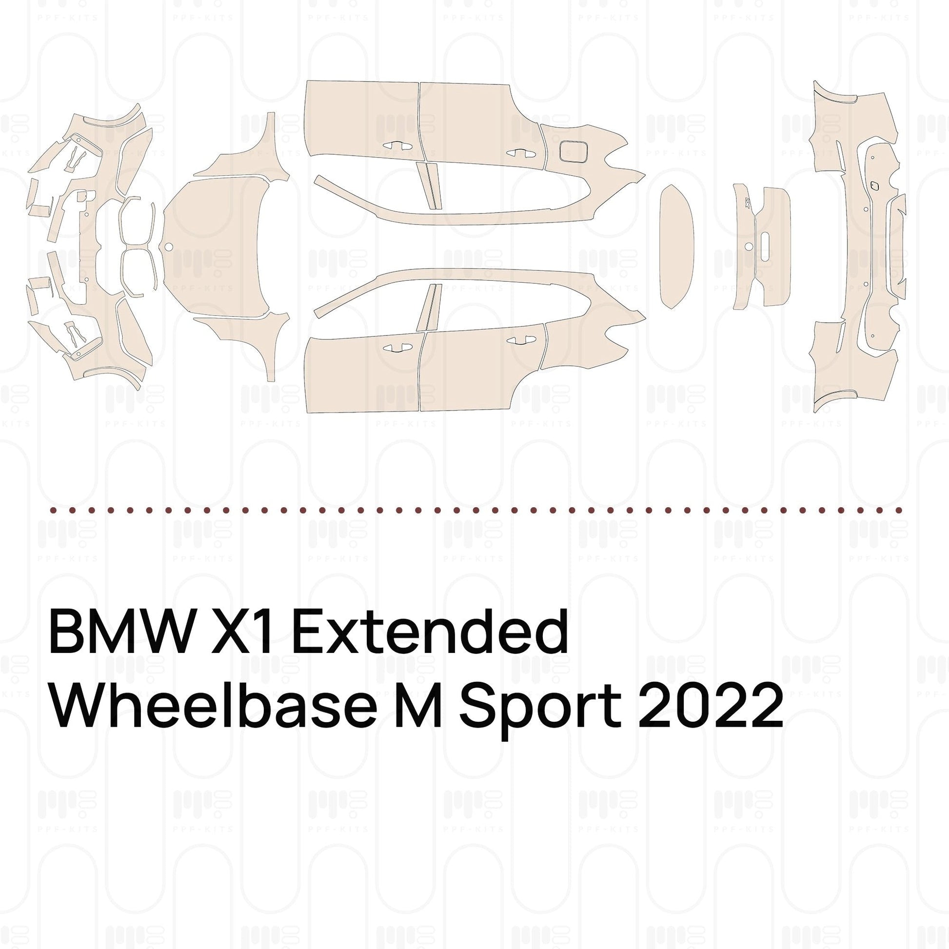 Pre-CutPPFBMWX1ExtendedWheelbaseMSport2022