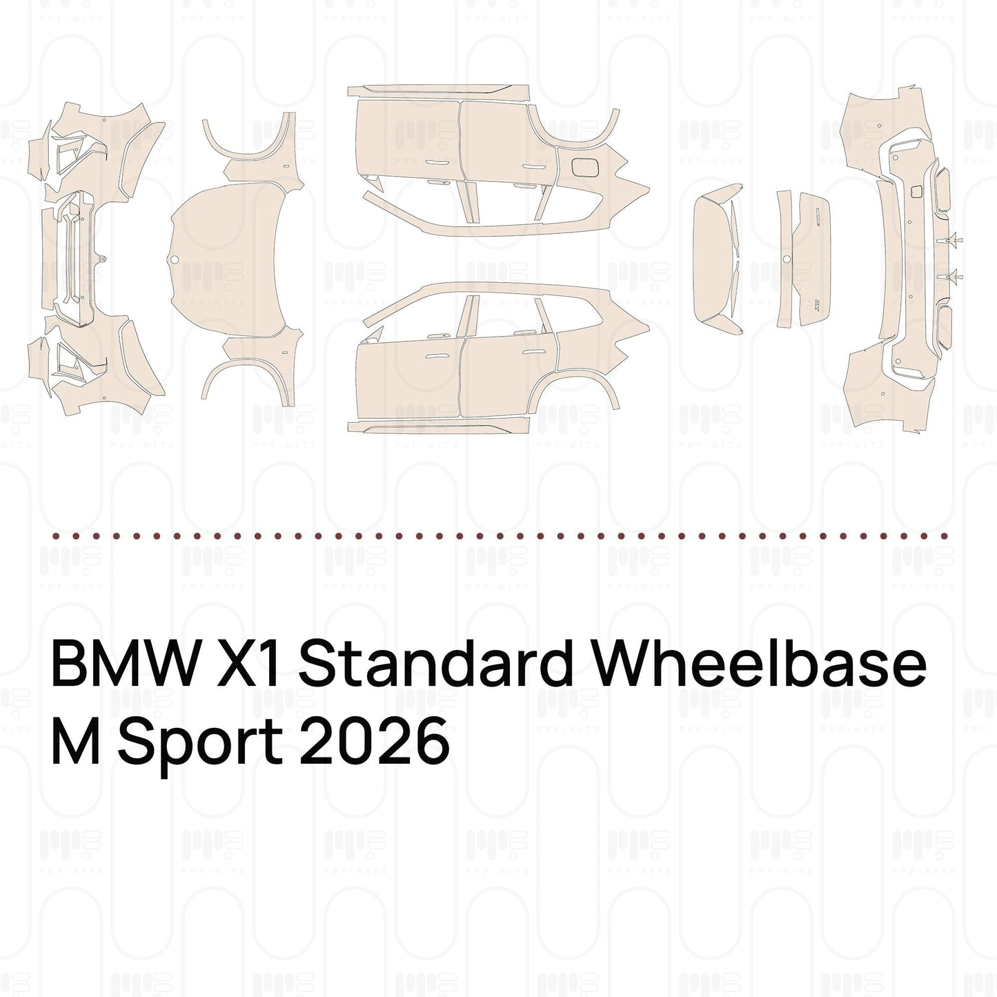 Pre-CutPPFBMWX1StandardWheelbaseMSport2026