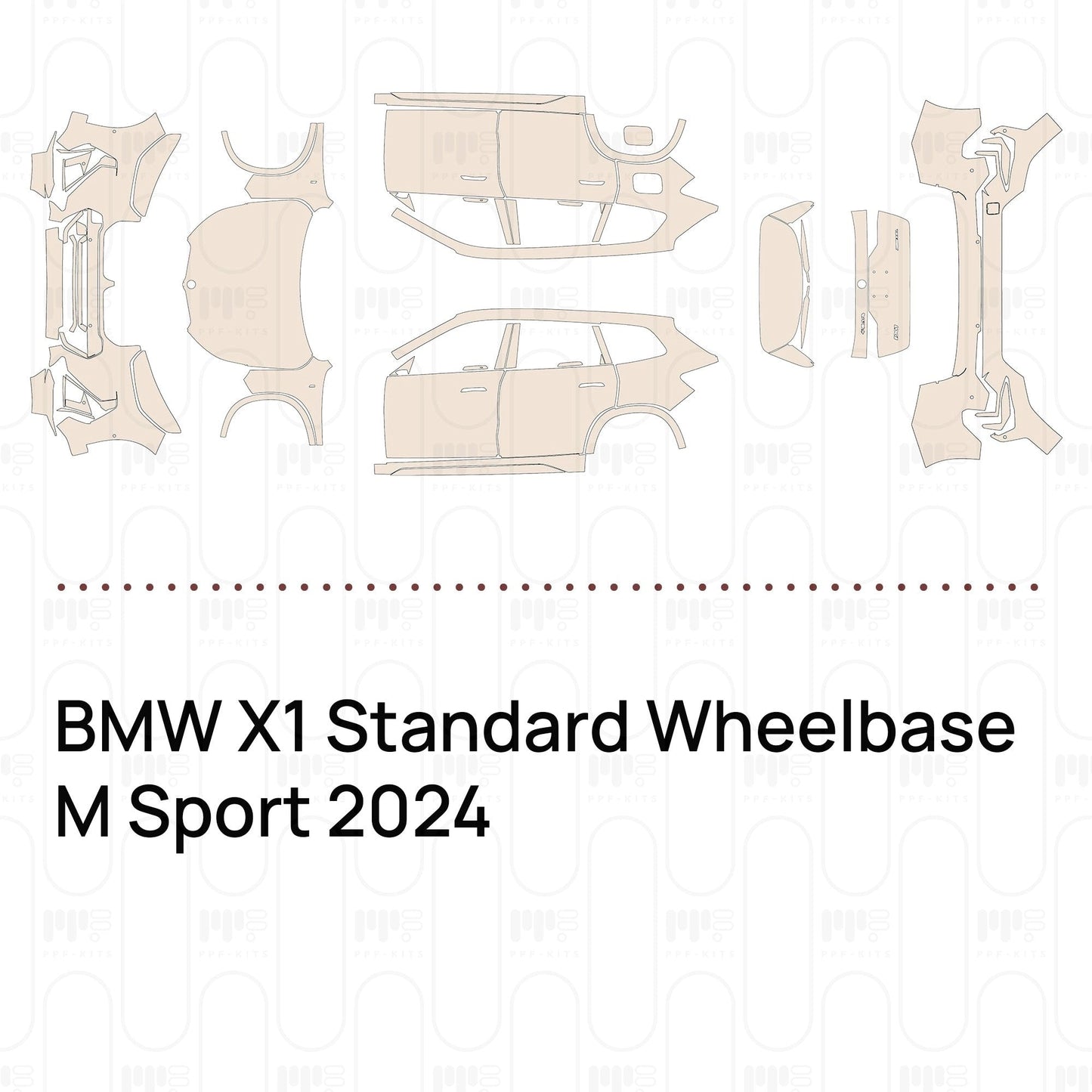 Pre-CutPPFBMWX1StandardWheelbaseMSport2024