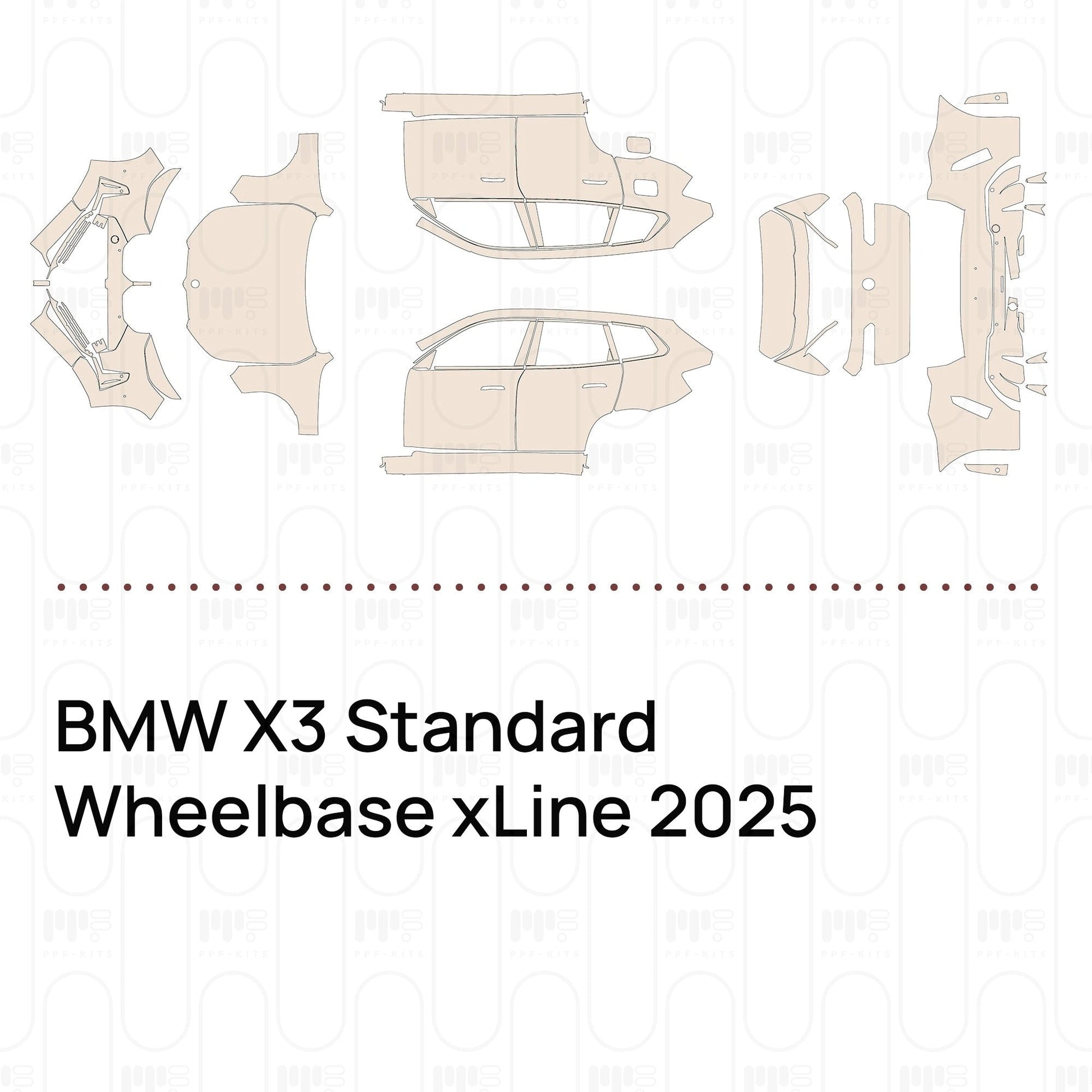 Pre-CutPPFBMWX3StandardWheelbasexLine2025