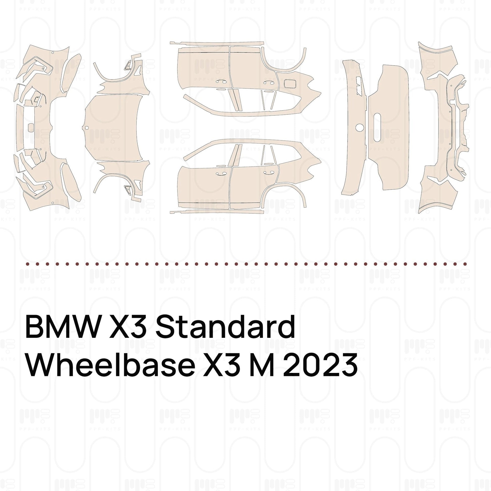 Pre-CutPPFBMWX3StandardWheelbaseX3M2023