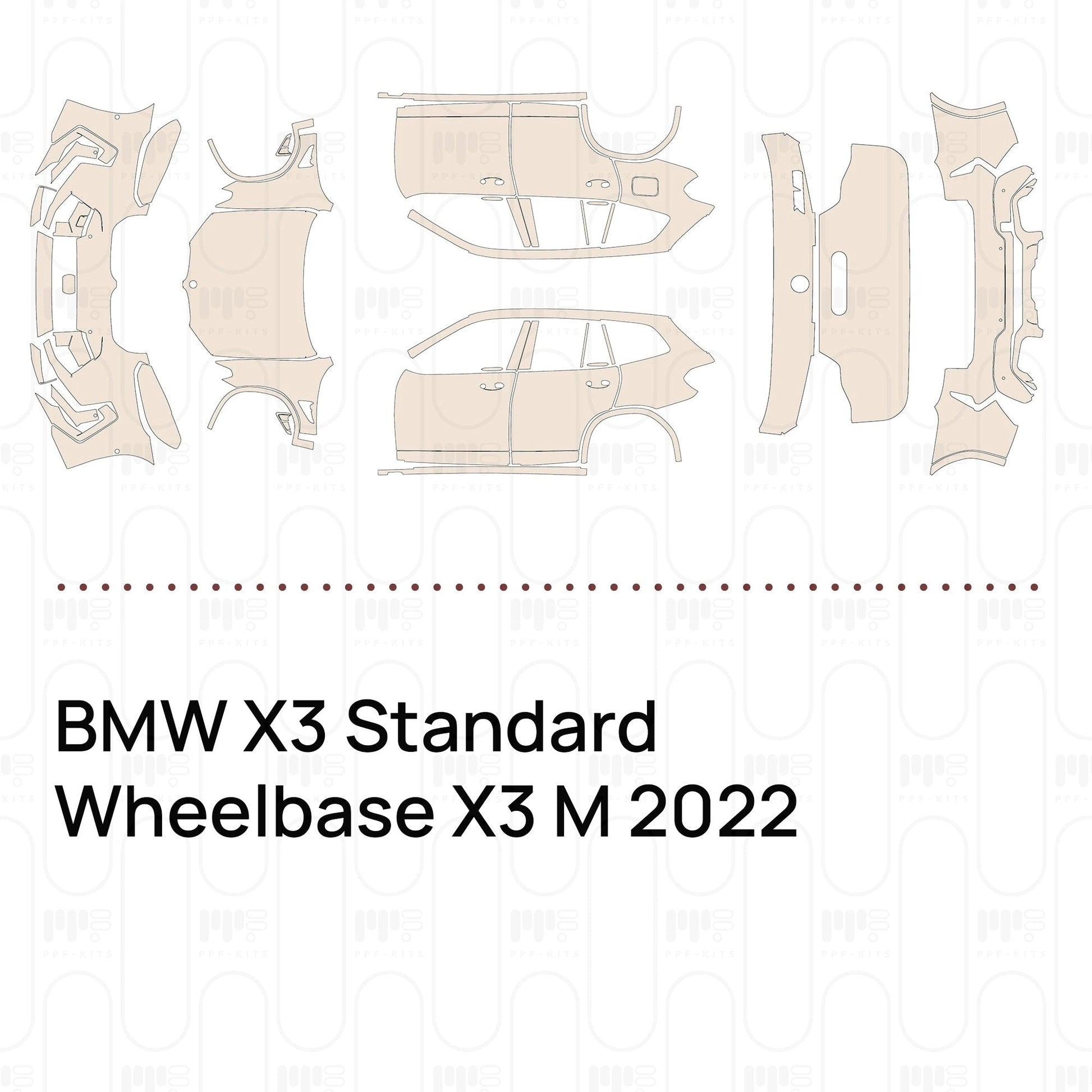 Pre-CutPPFBMWX3StandardWheelbaseX3M2022
