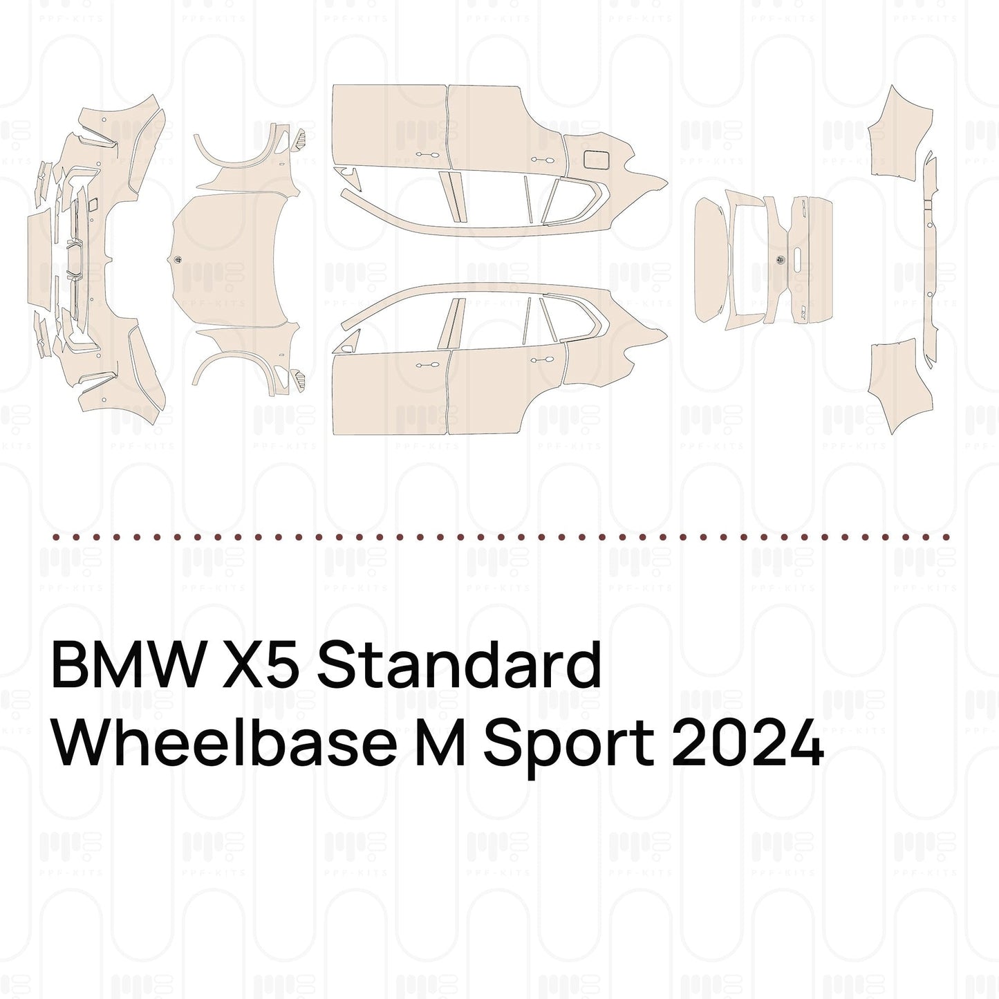 Pre-CutPPFBMWX5StandardWheelbaseMSport2024
