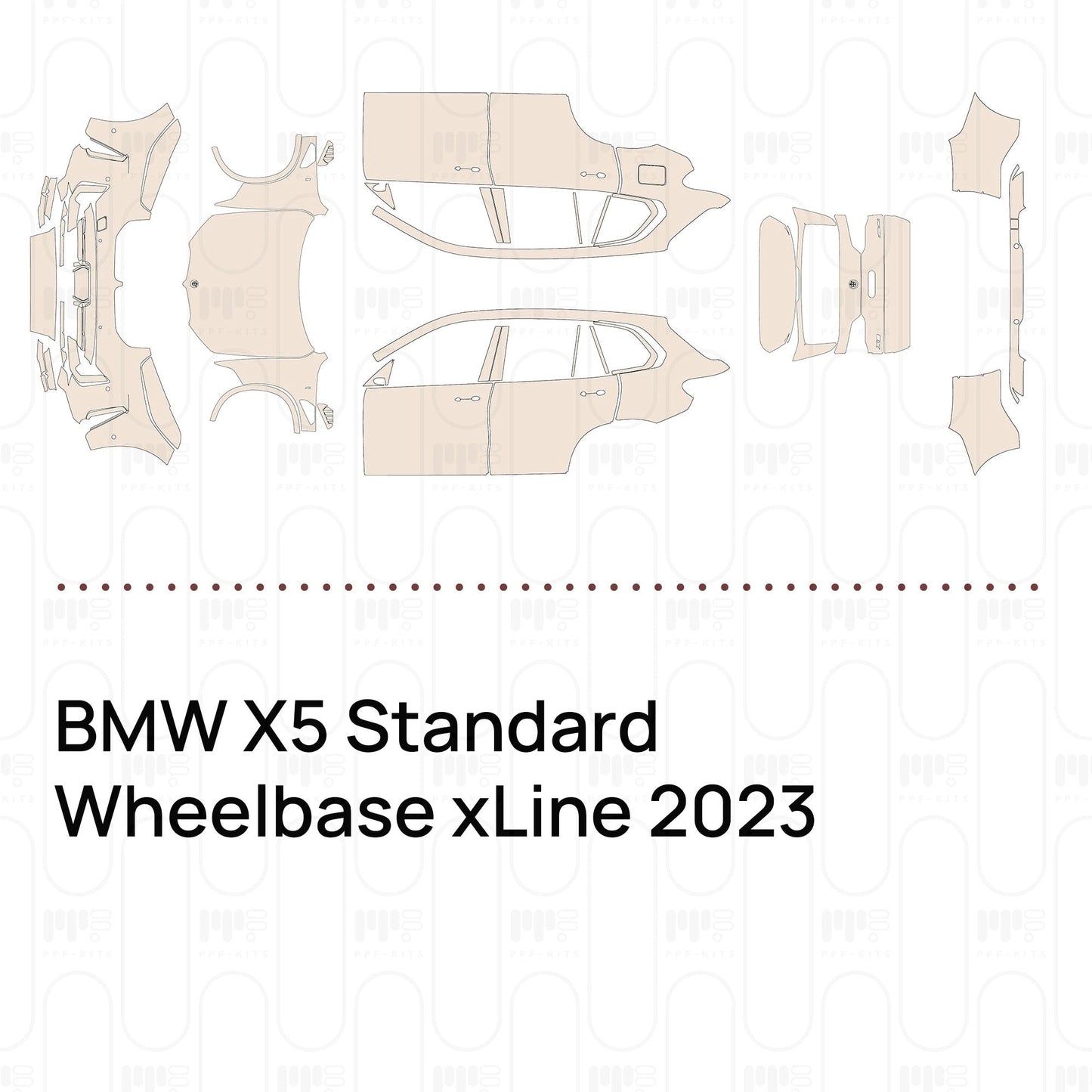 Pre-CutPPFBMWX5StandardWheelbasexLine2023