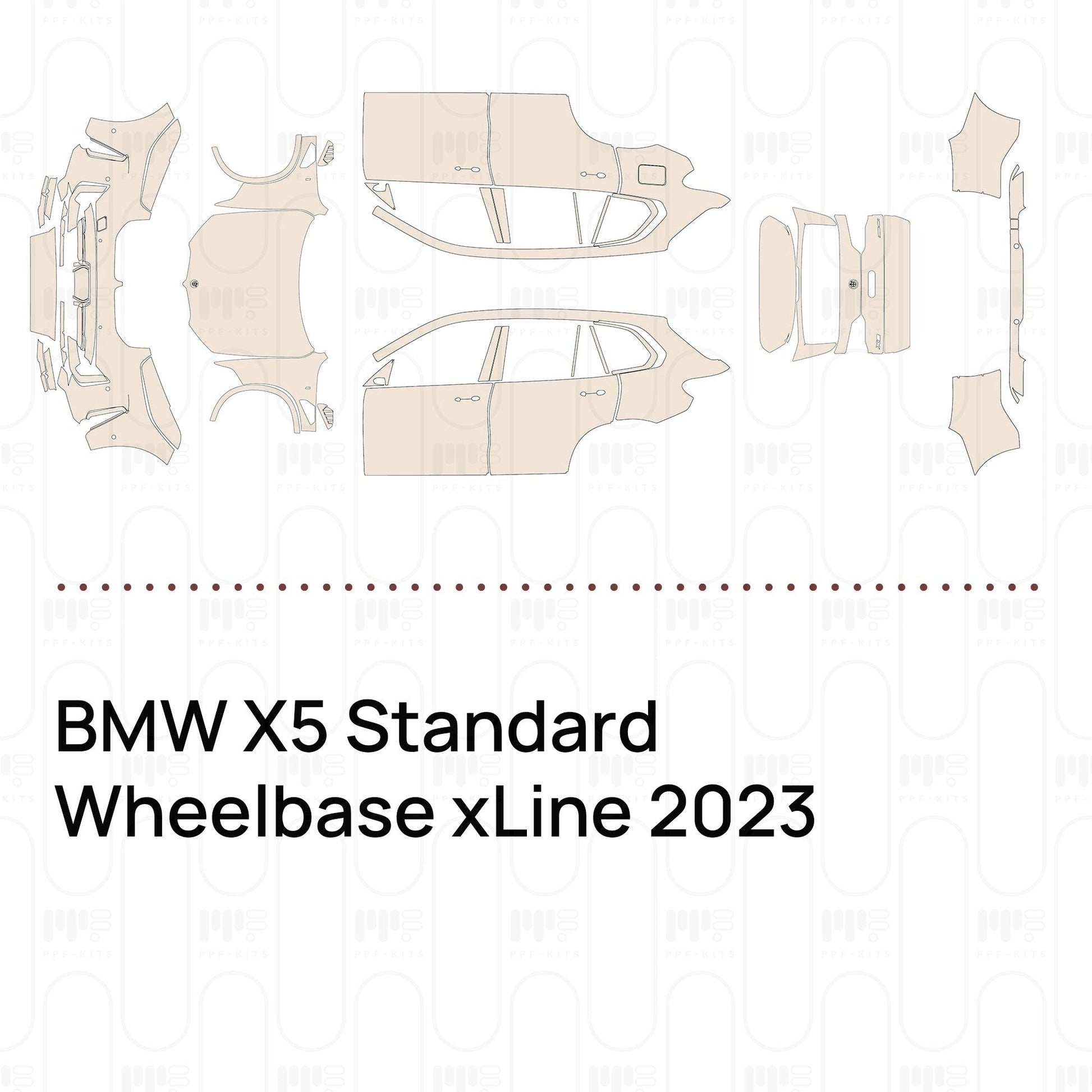 Pre-CutPPFBMWX5StandardWheelbasexLine2023