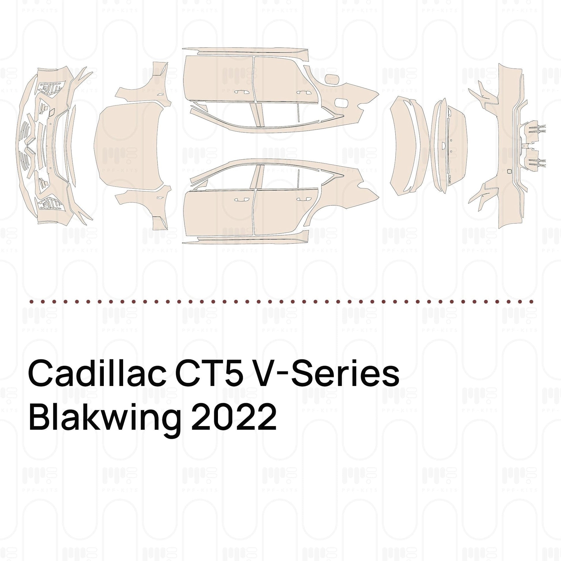 Pre-CutPPFCadillacCT5V-SeriesBlakwing2022