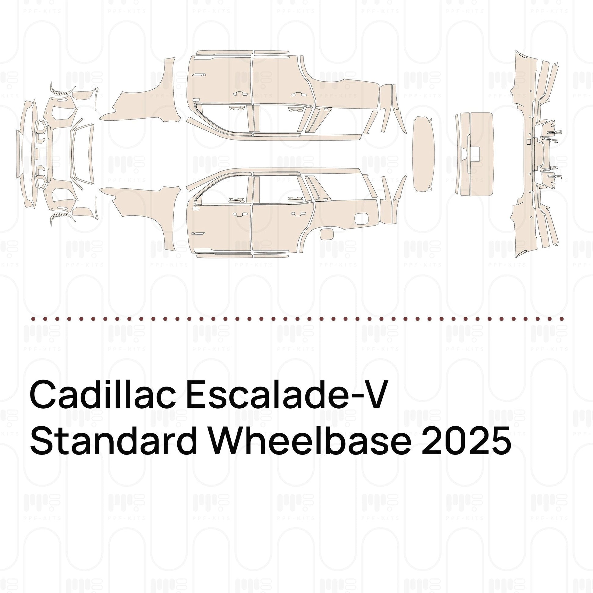 Pre-CutPPFCadillacEscalade-VStandardWheelbase2025