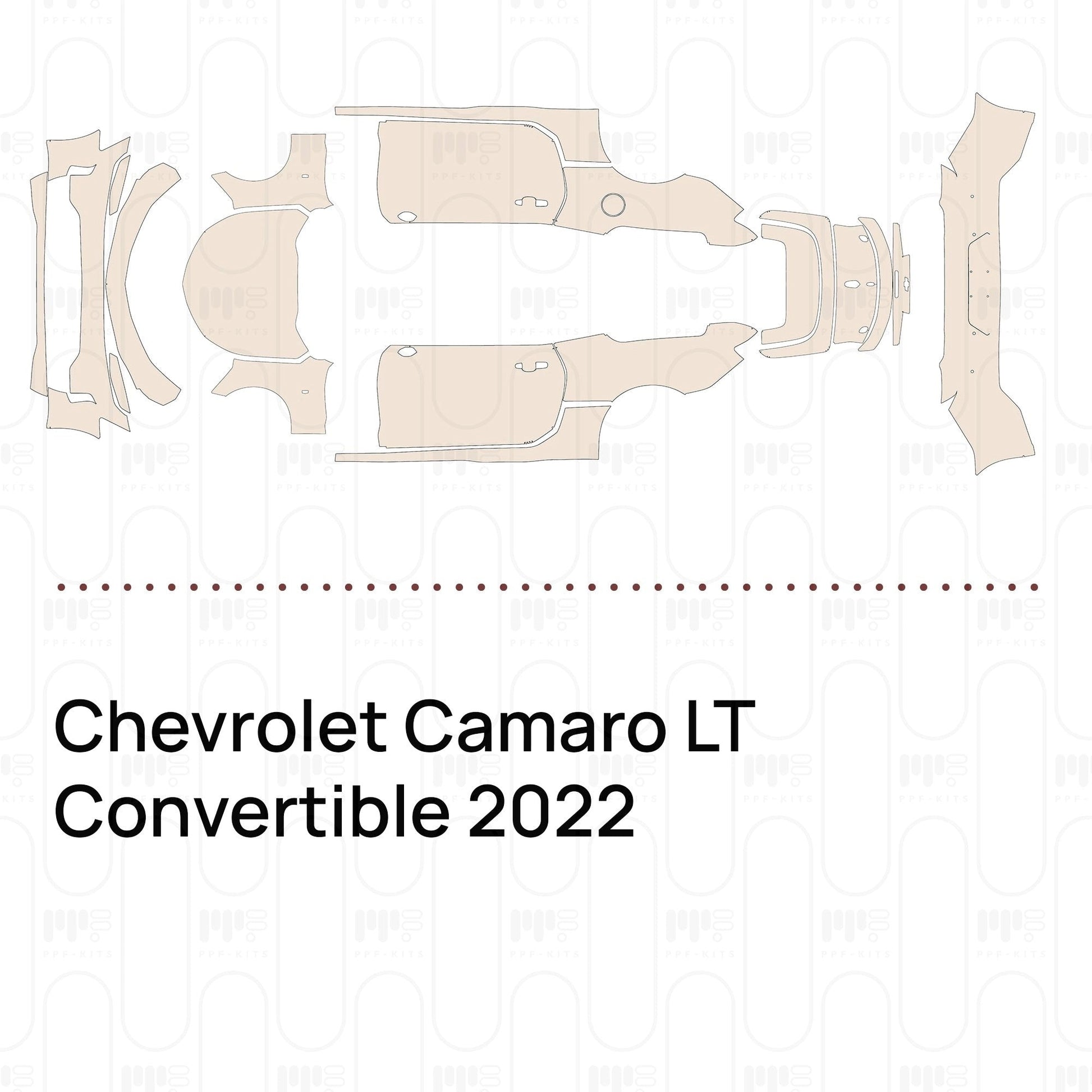 Pre-CutPPFChevroletCamaroLTConvertible2022