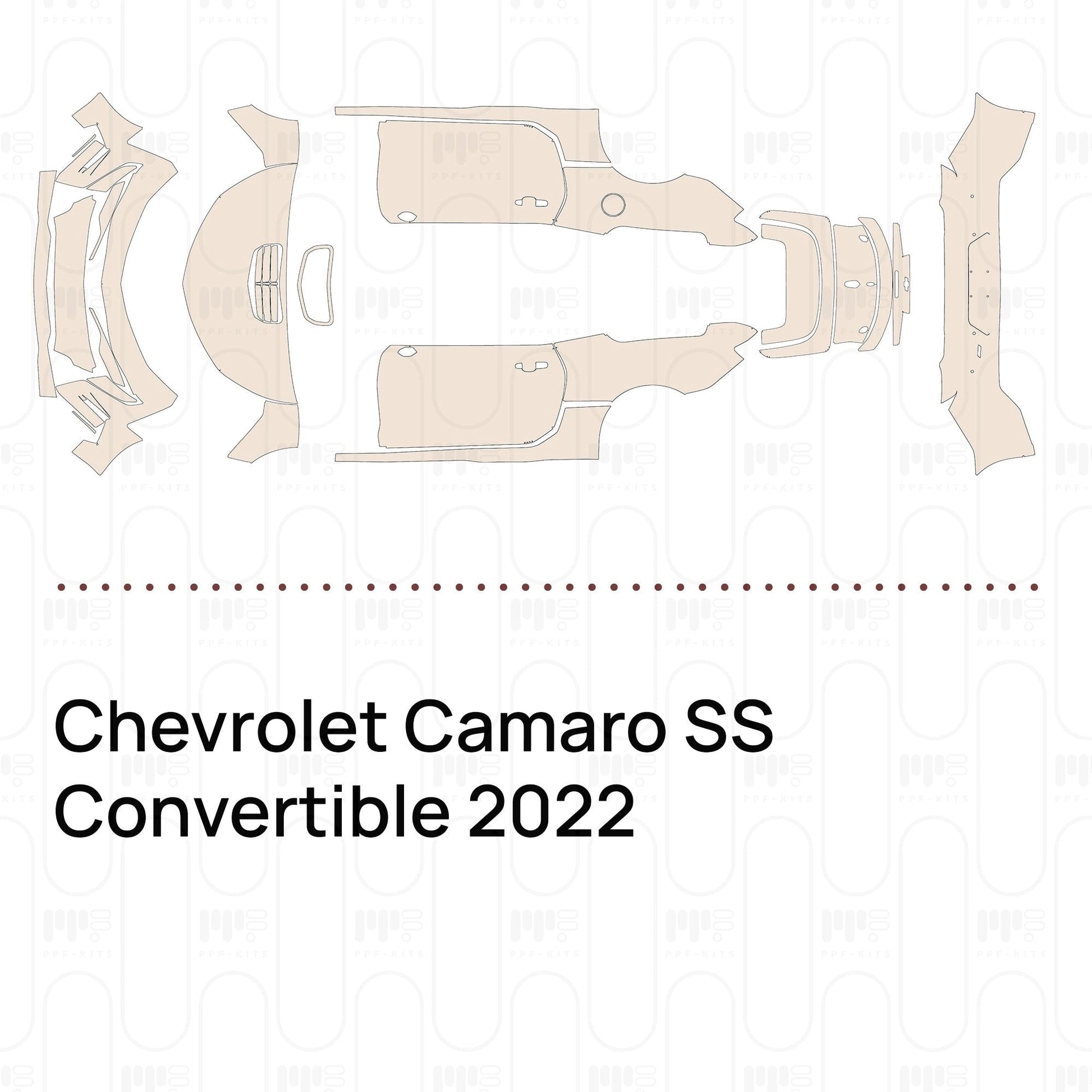 Pre-CutPPFChevroletCamaroSSConvertible2022