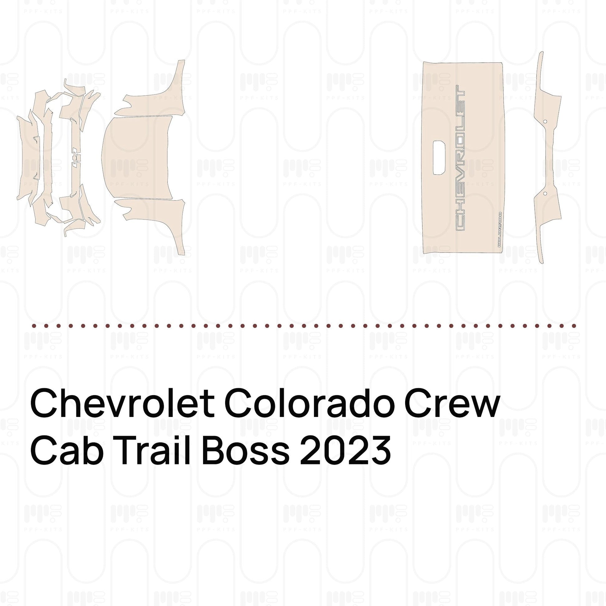 Pre-CutPPFChevroletColoradoCrewCabTrailBoss2023
