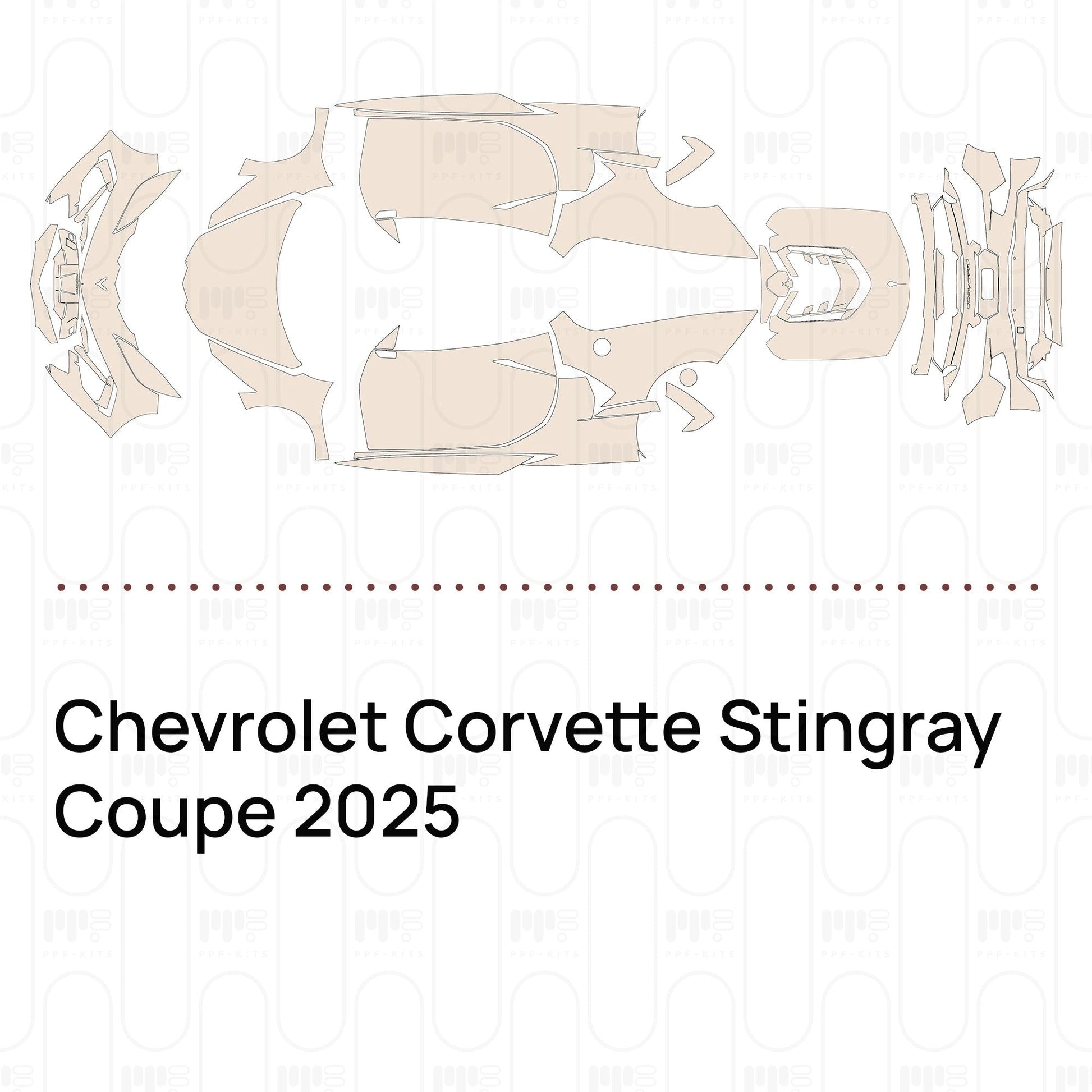 Pre-CutPPFChevroletCorvetteStingrayCoupe2025