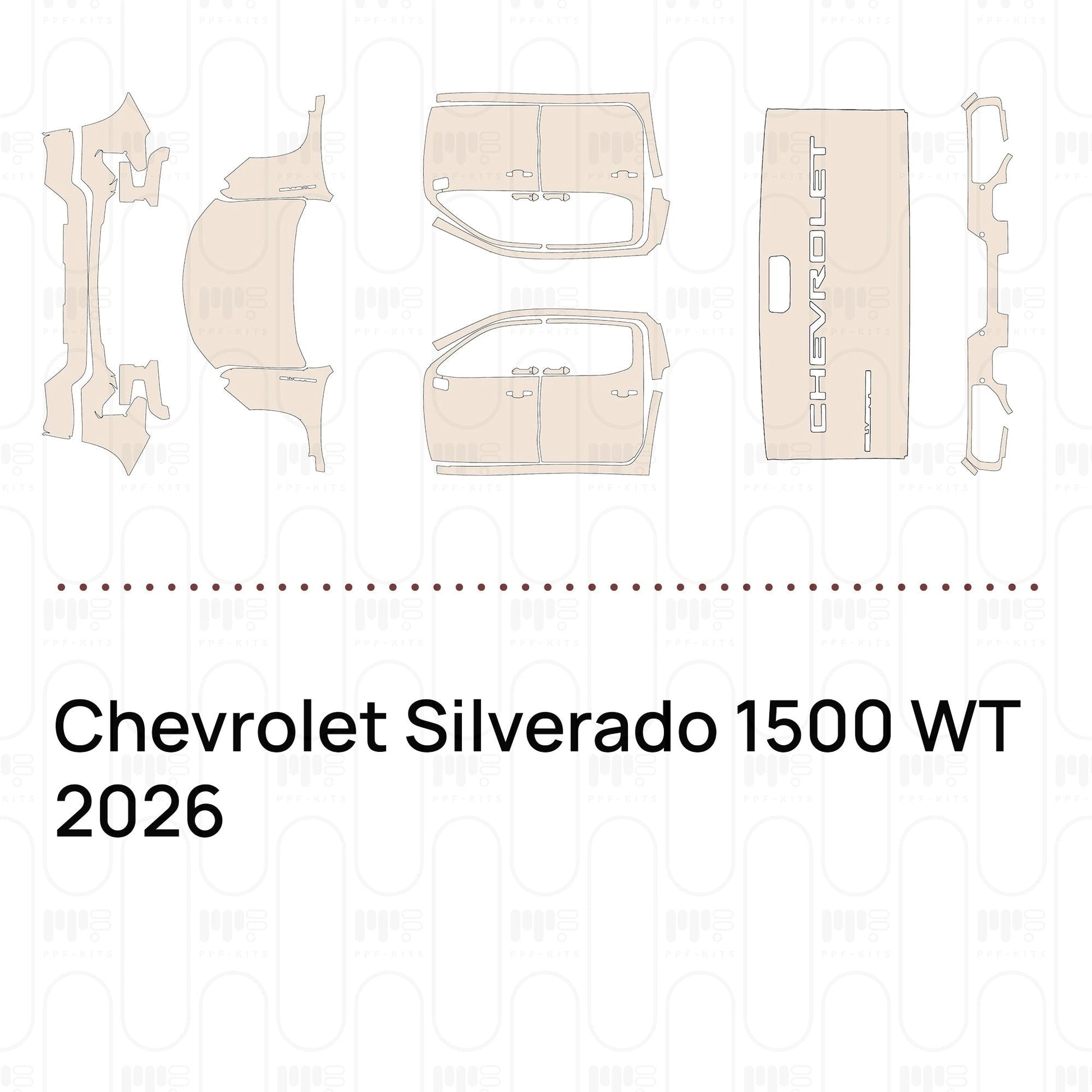 Pre-CutPPFChevroletSilverado1500WT2026