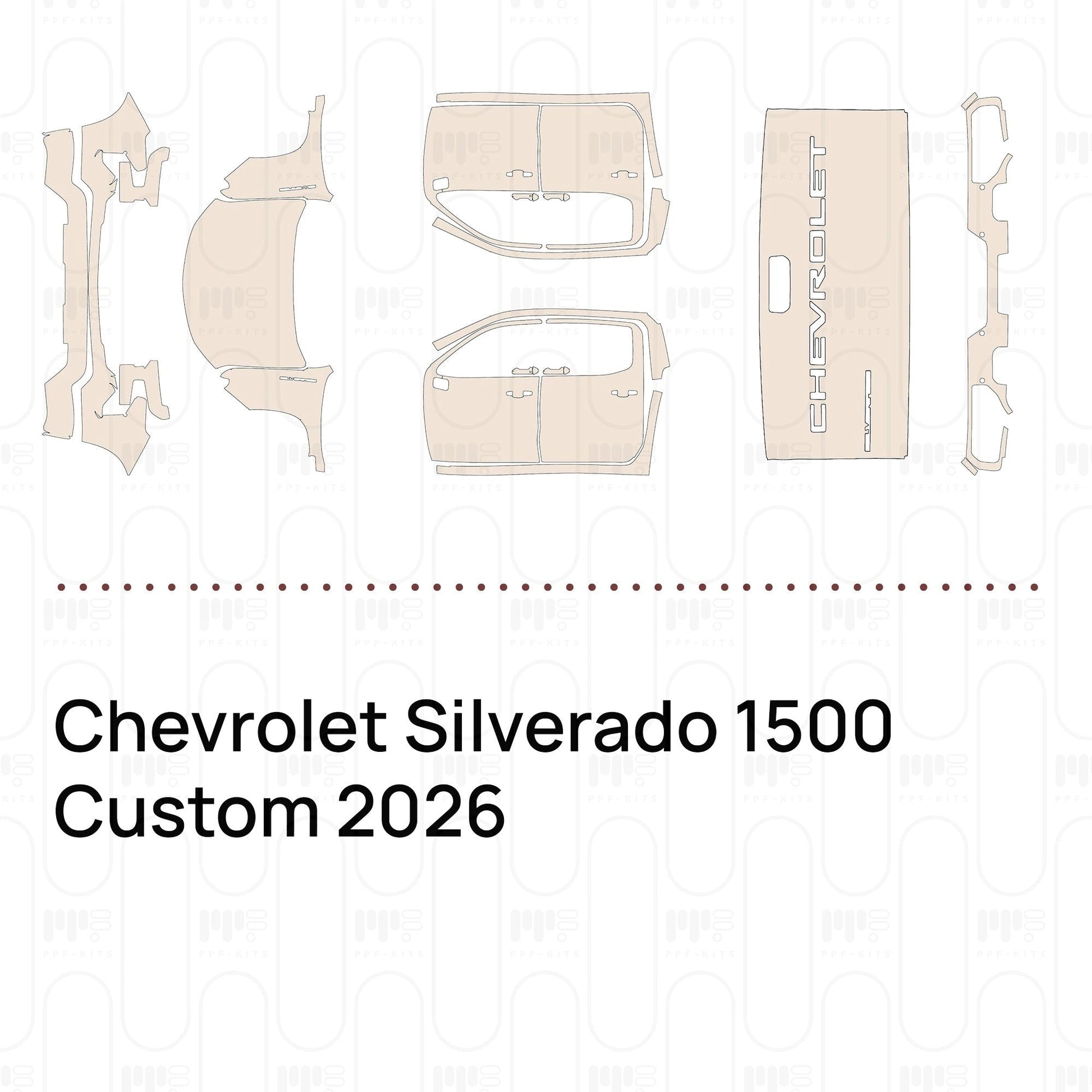 Pre-CutPPFChevroletSilverado1500Custom2026