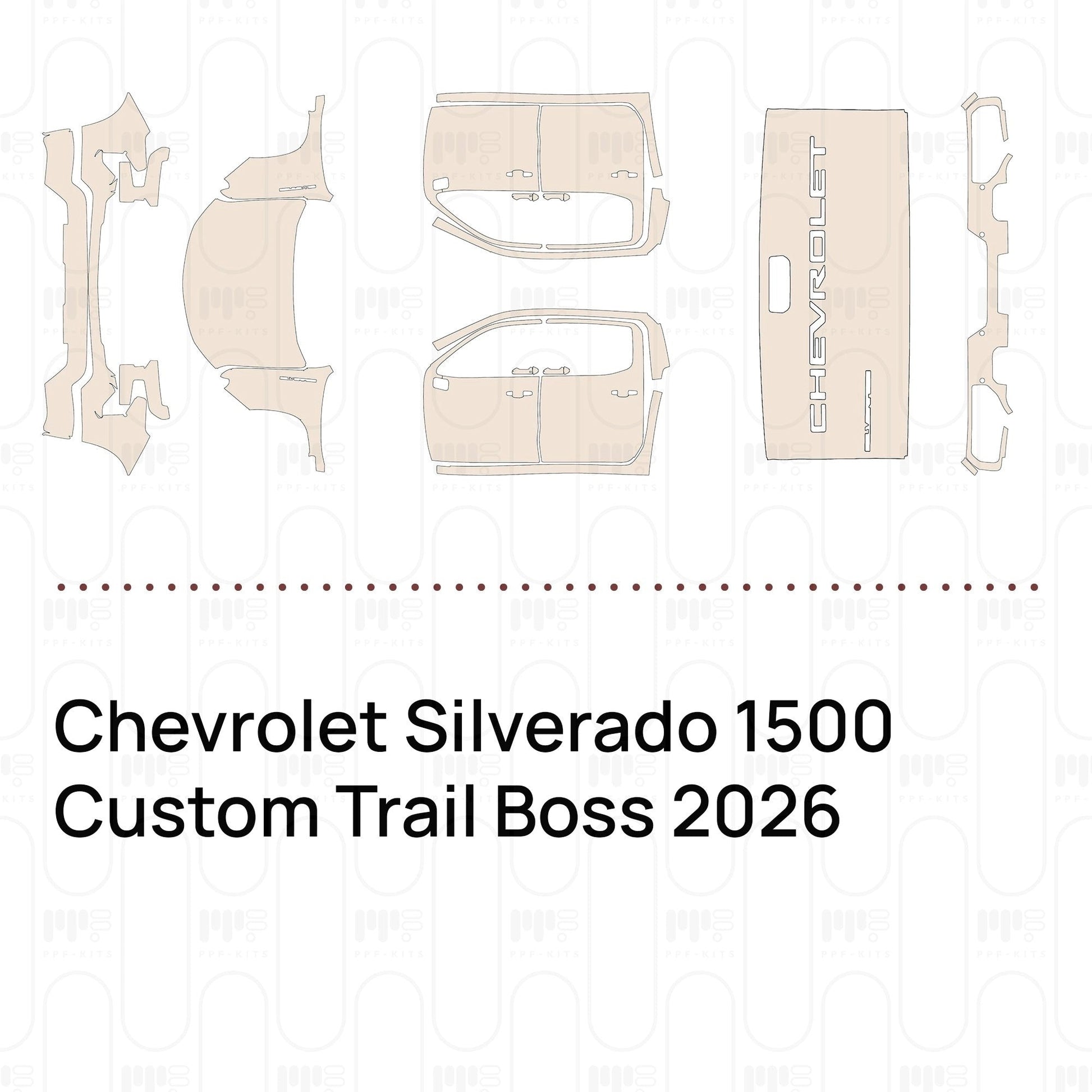 Pre-CutPPFChevroletSilverado1500CustomTrailBoss2026