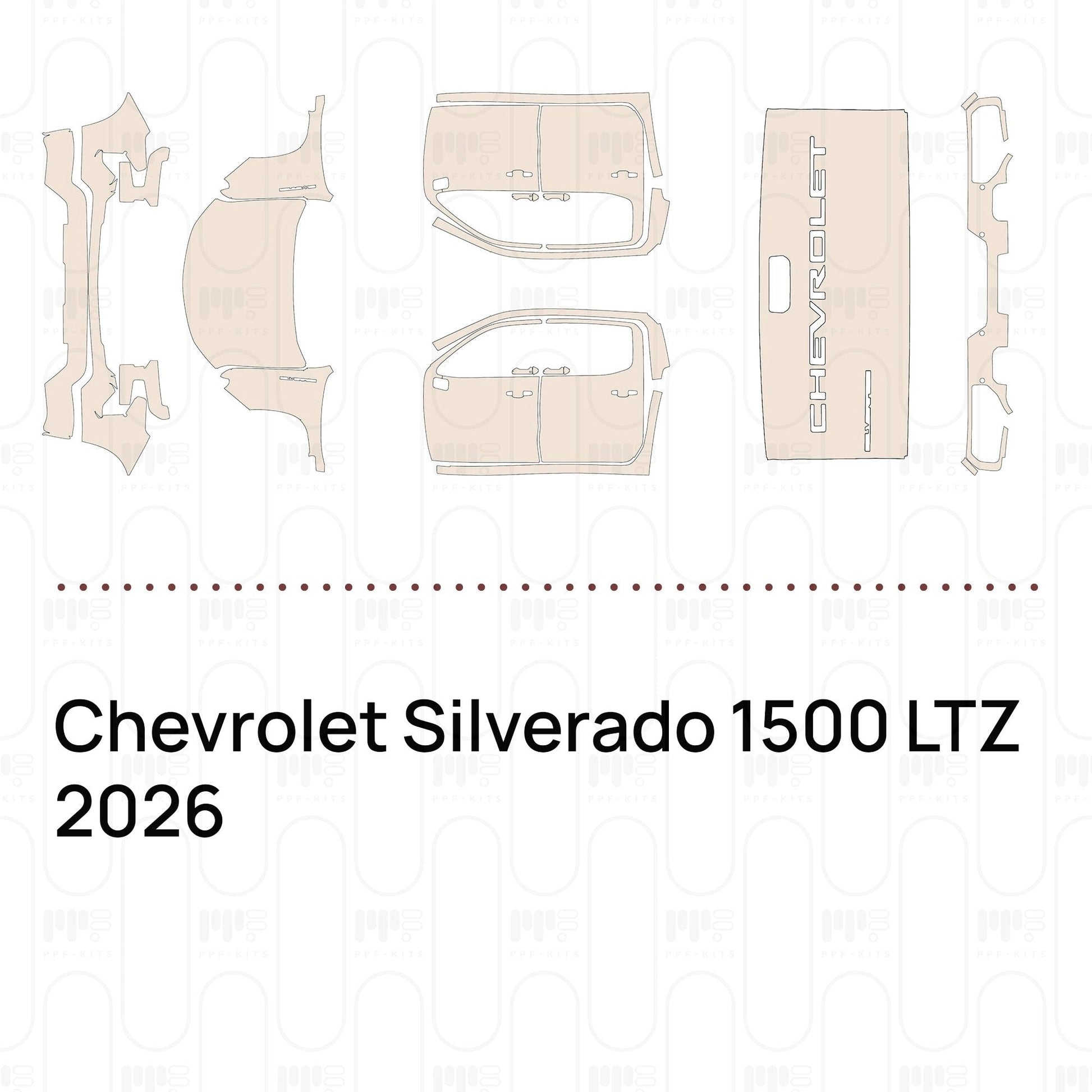 Pre-CutPPFChevroletSilverado1500LTZ2026