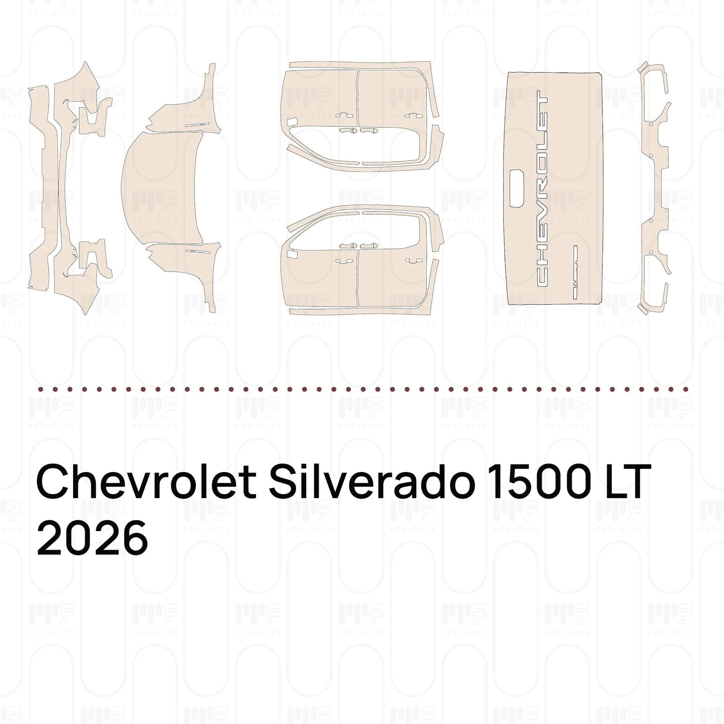 Pre-CutPPFChevroletSilverado1500LT2026