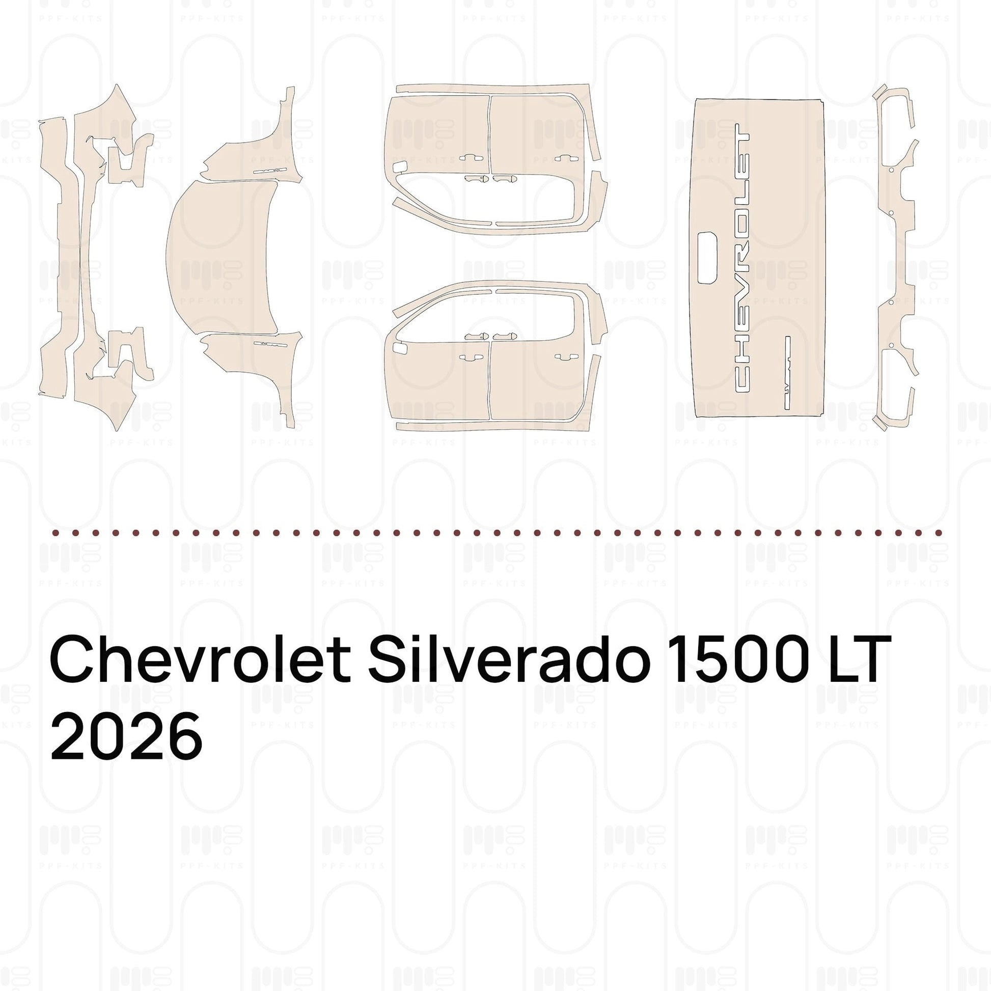 Pre-CutPPFChevroletSilverado1500LT2026