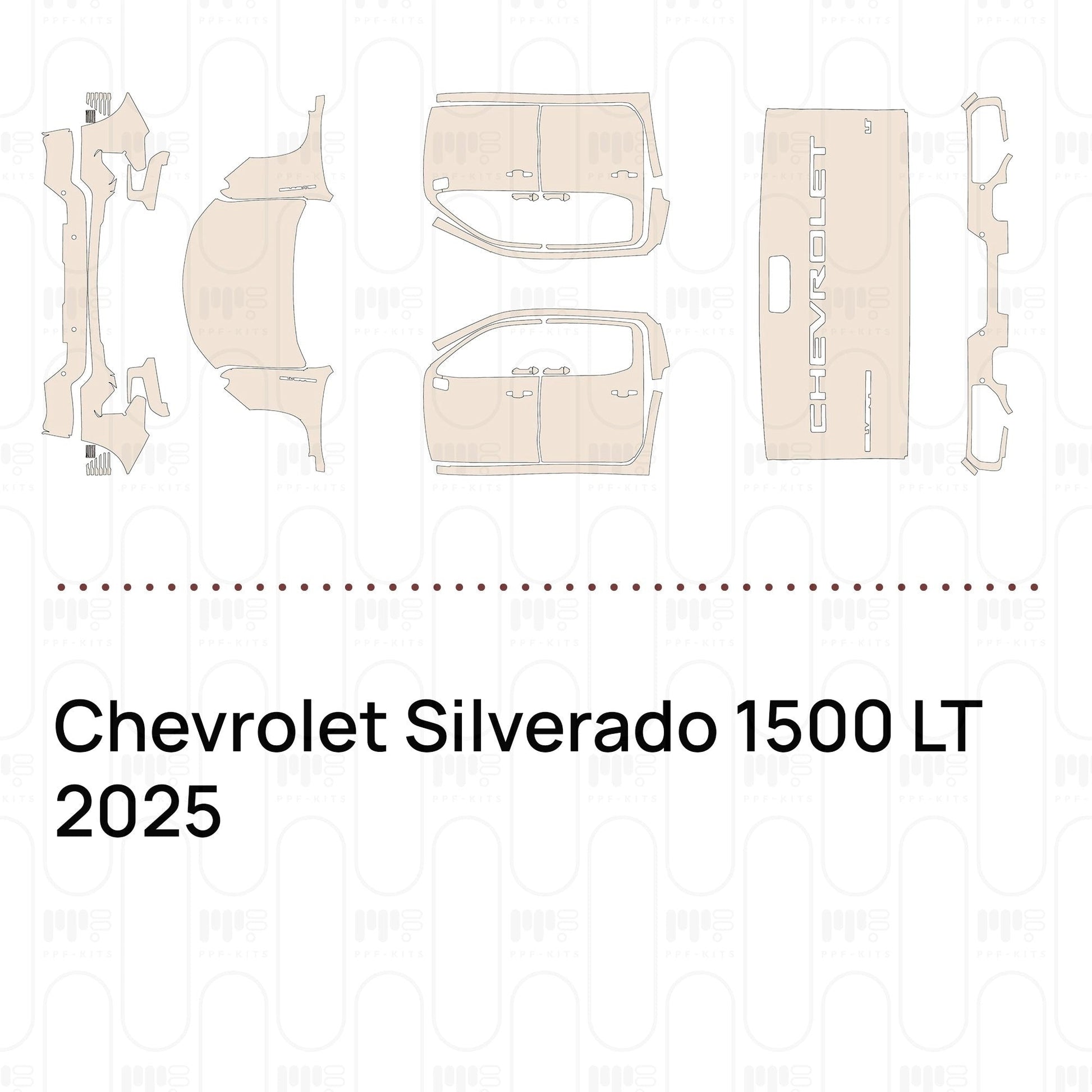 Pre-CutPPFChevroletSilverado1500LT2025