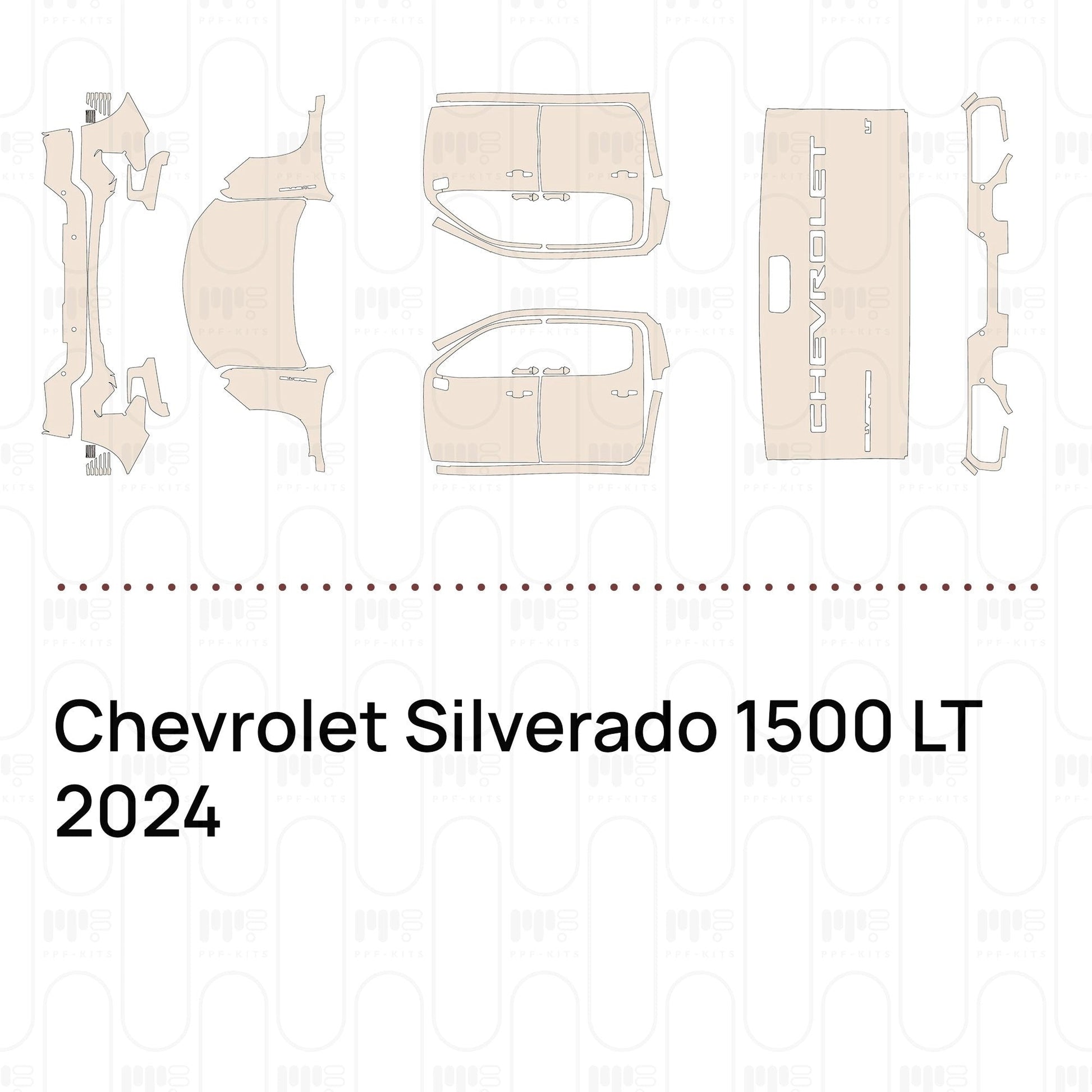 Pre-CutPPFChevroletSilverado1500LT2024