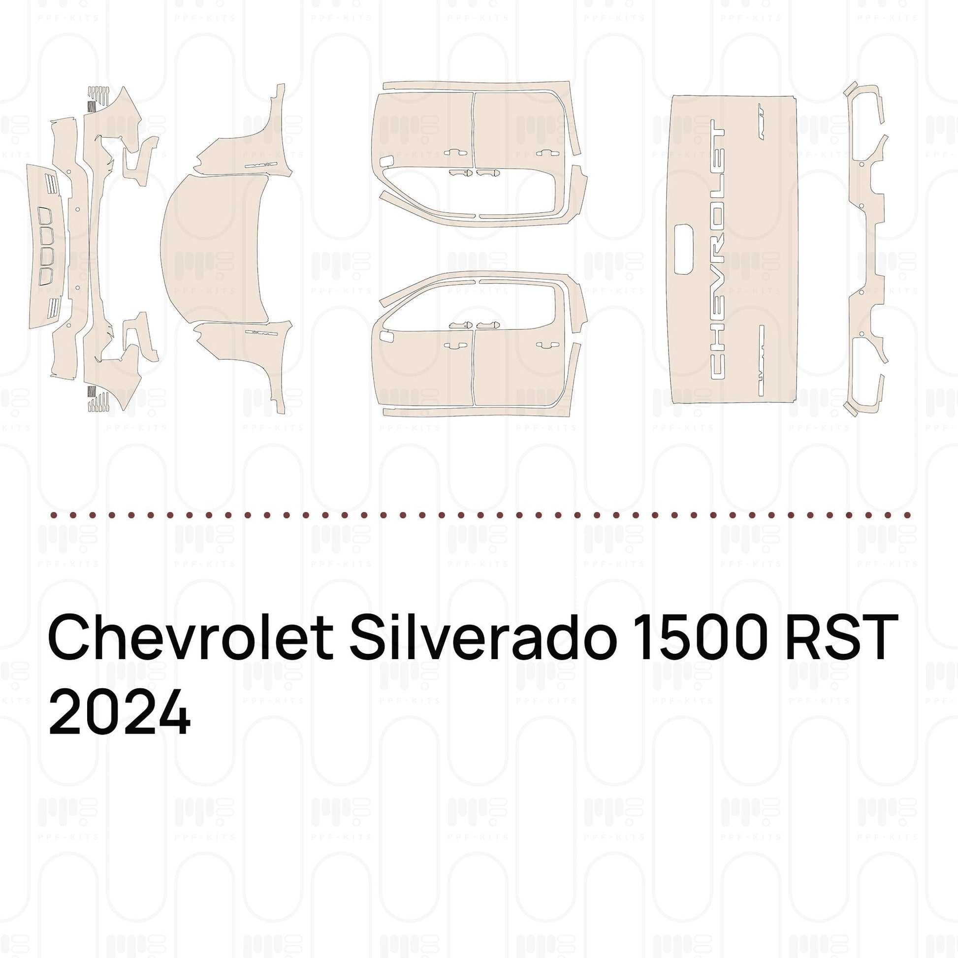Pre-CutPPFChevroletSilverado1500RST2024