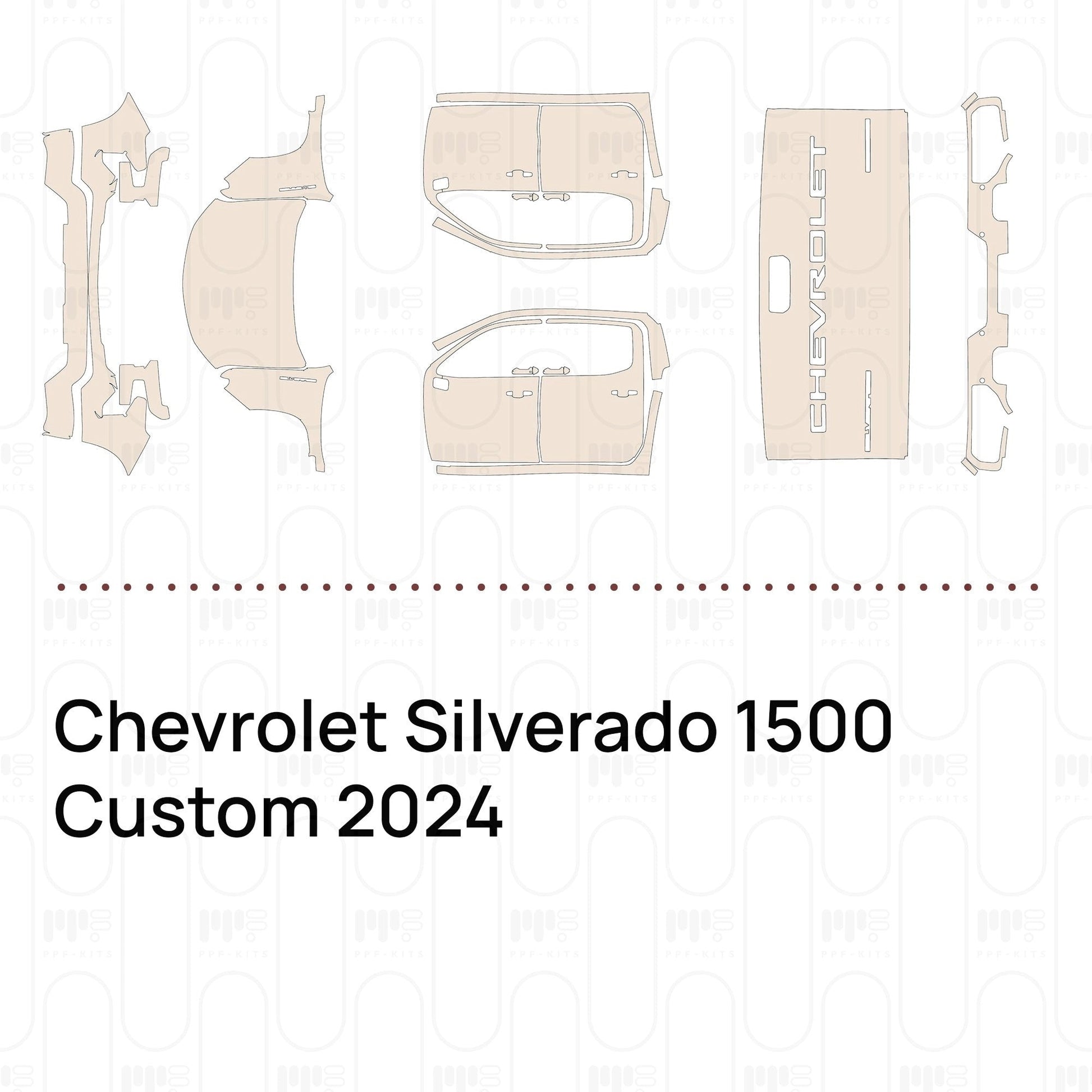 Pre-CutPPFChevroletSilverado1500Custom2024