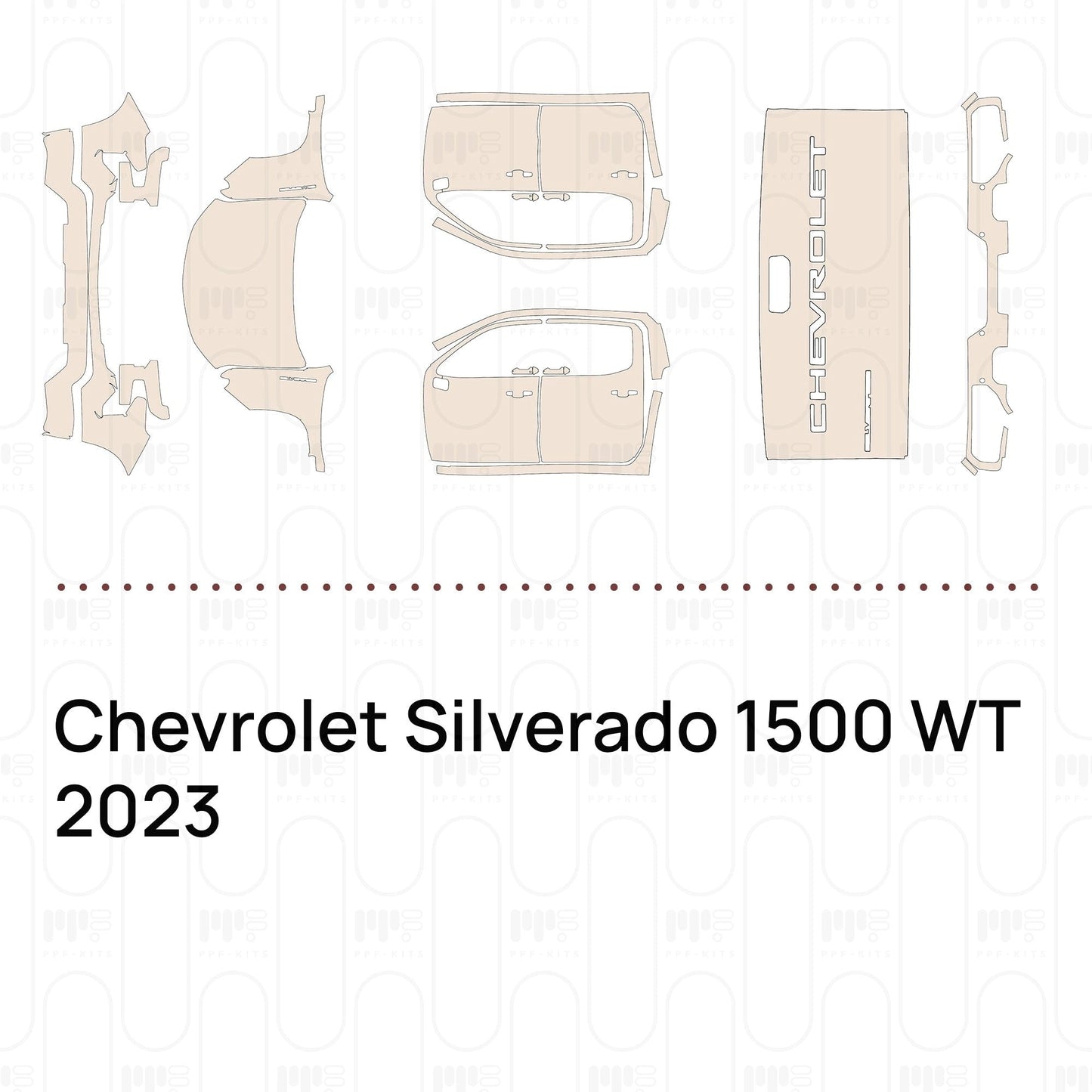 Pre-CutPPFChevroletSilverado1500WT2023