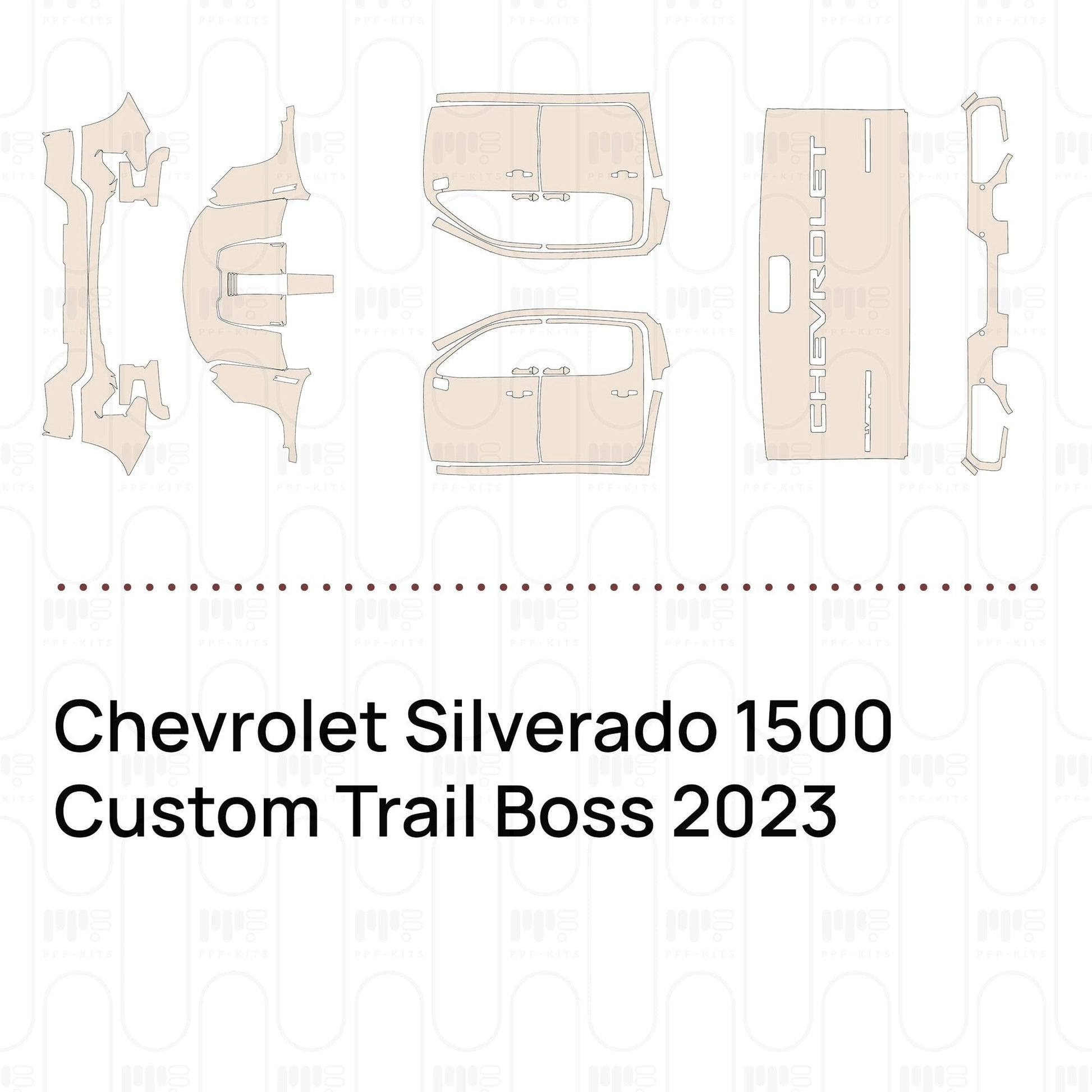 Pre-CutPPFChevroletSilverado1500CustomTrailBoss2023