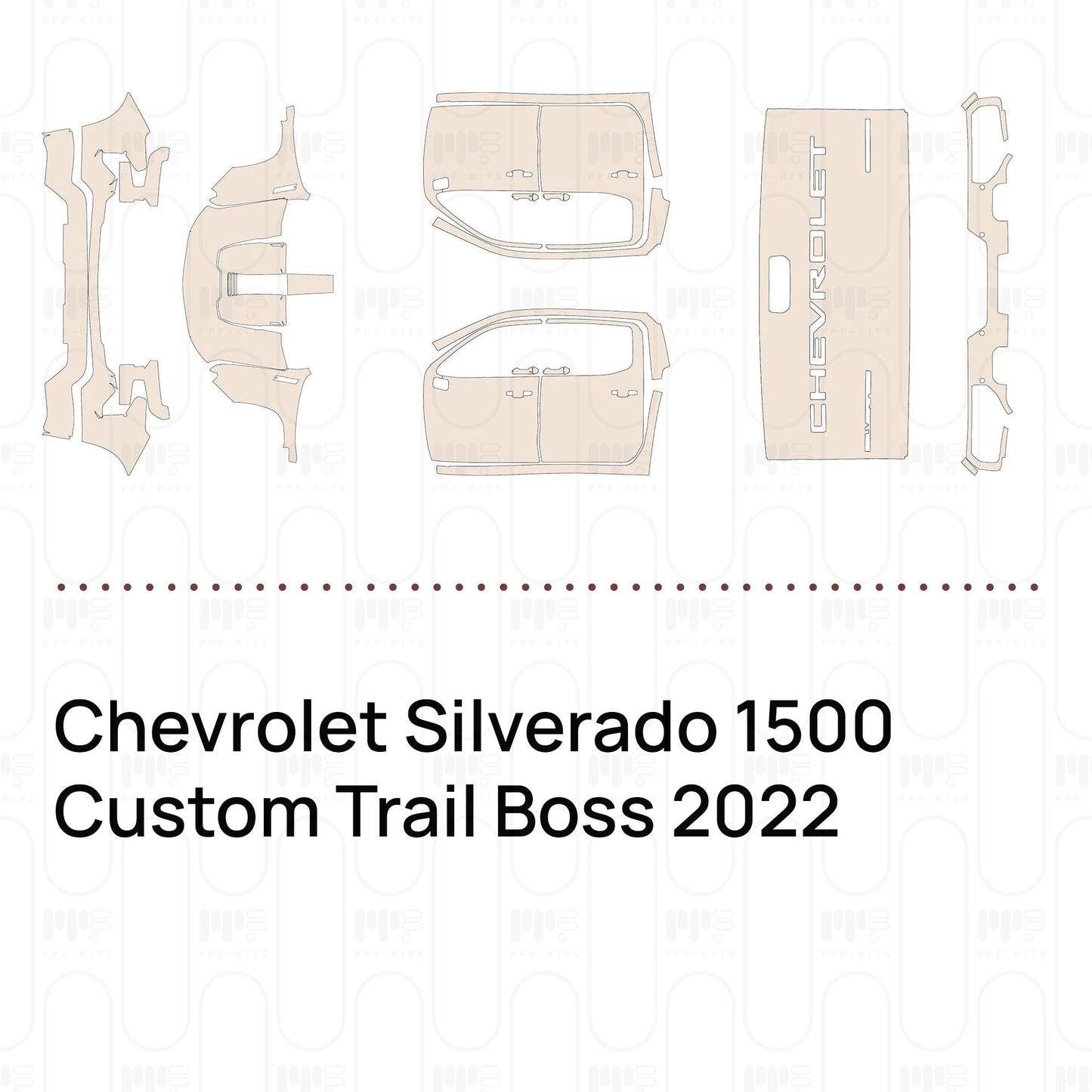 Pre-CutPPFChevroletSilverado1500CustomTrailBoss2022