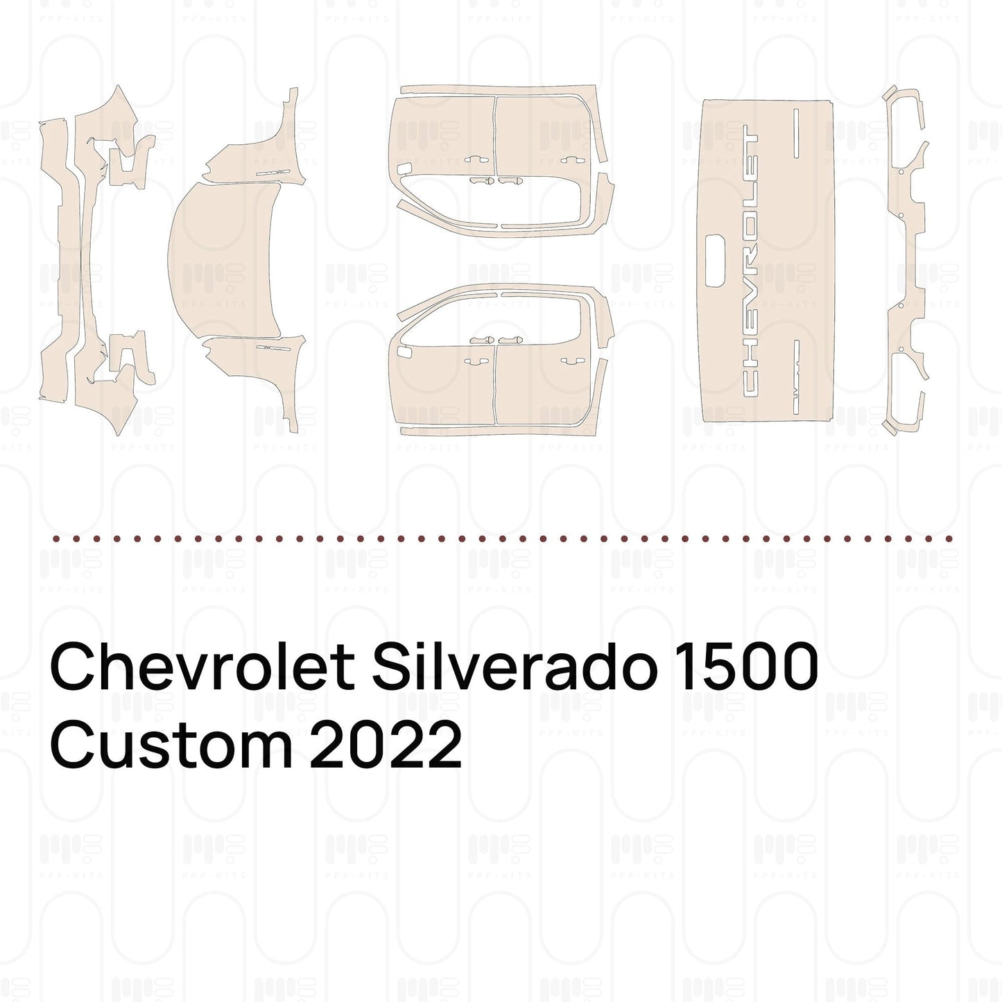 Pre-CutPPFChevroletSilverado1500Custom2022