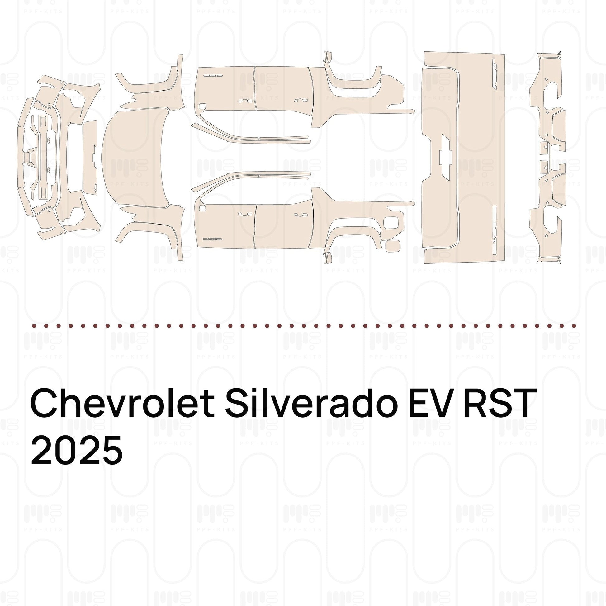 Pre-CutPPFChevroletSilveradoEVRST2025